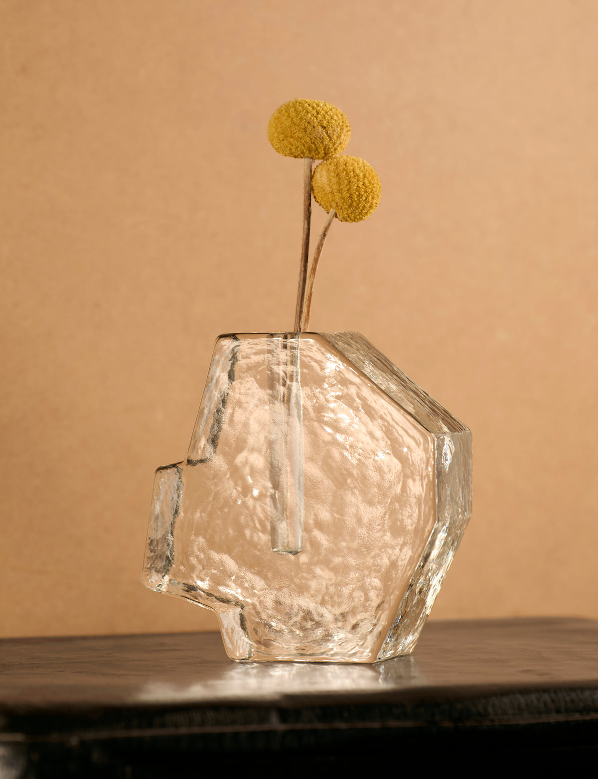 Vintage Scandinavian Clear Glass Vase by DIG IN JAPAN