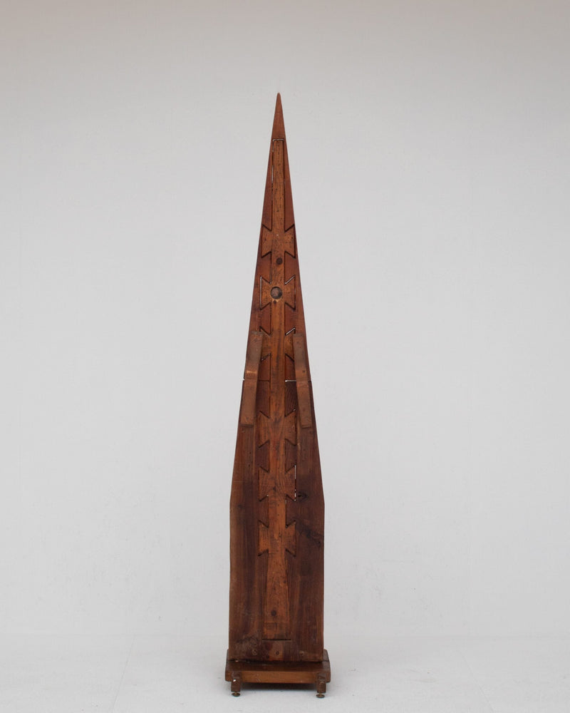 Geometric Wooden Sculpture by Luciano Bertolotto, Italy 1995 by Malata Antwerp | The Oblist