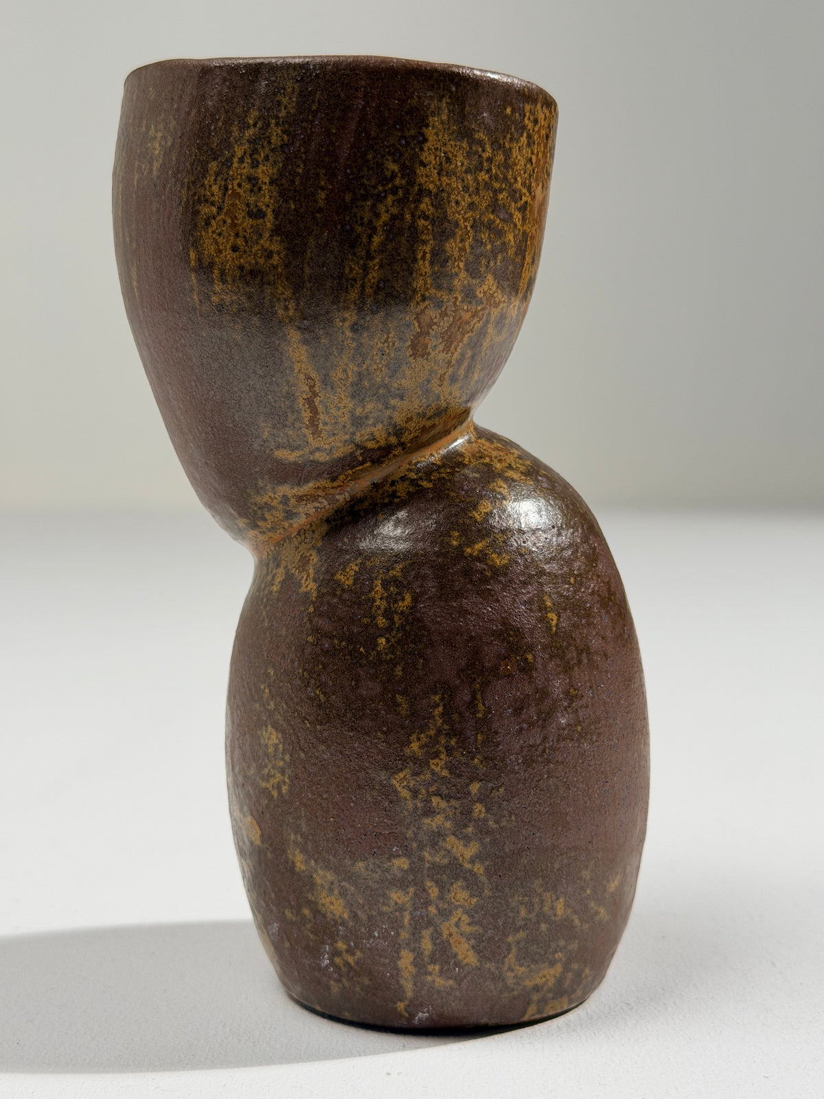 Anthropomorphic stoneware vase, France, circa 1950.  — side angle