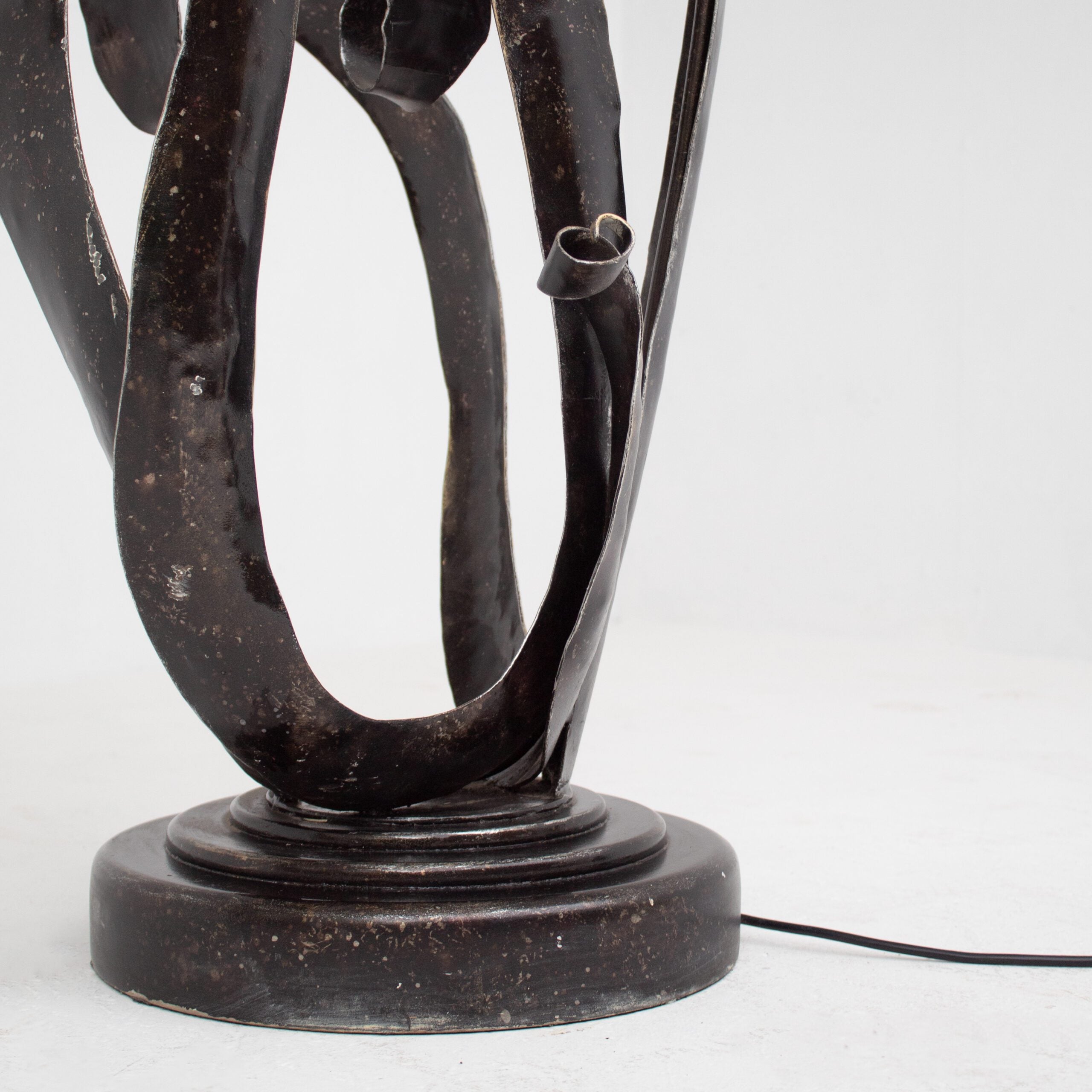 Sculptural Wrought Iron Standing Lamp — additional view