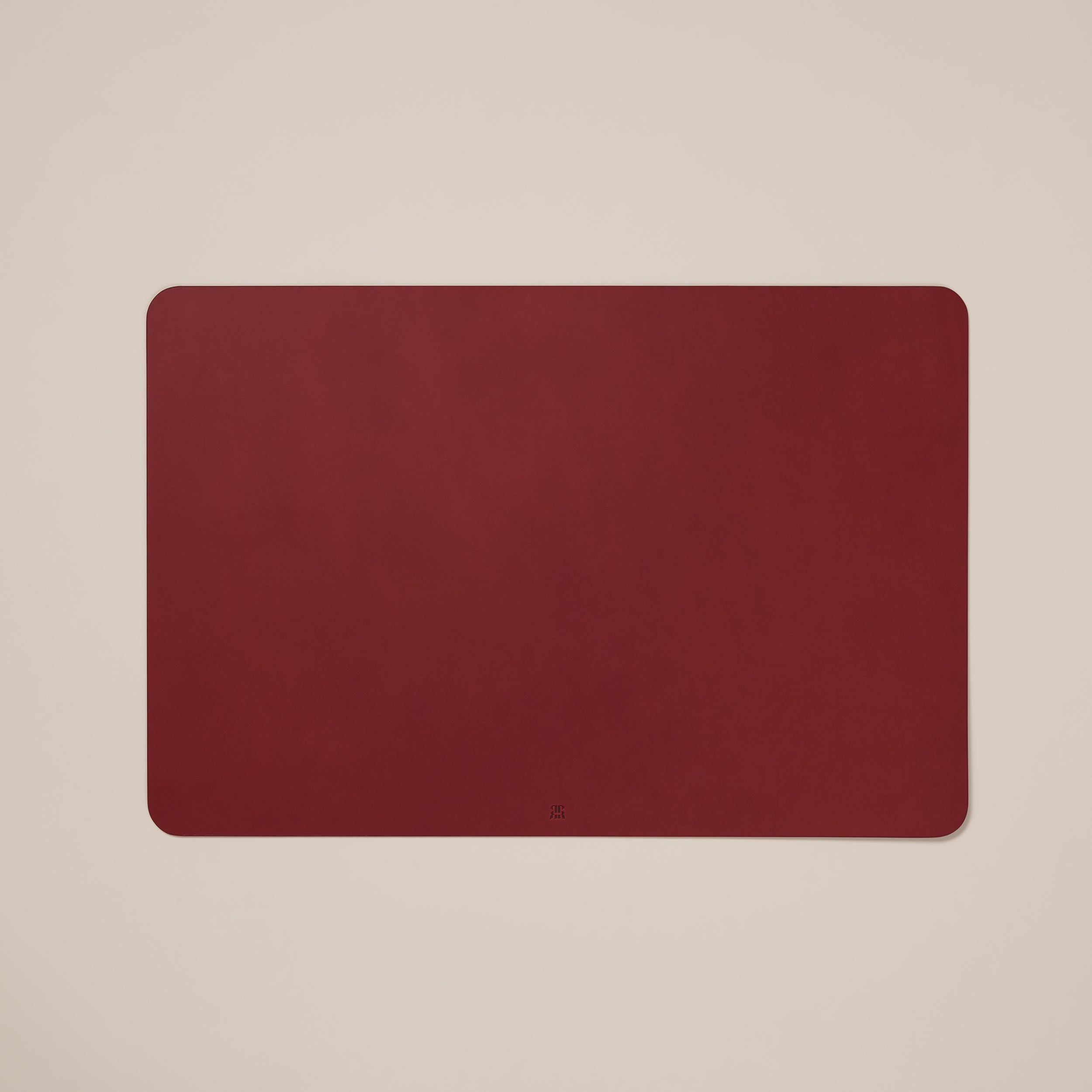 Leather Desk Gift Set — top view of burgundy leather mat