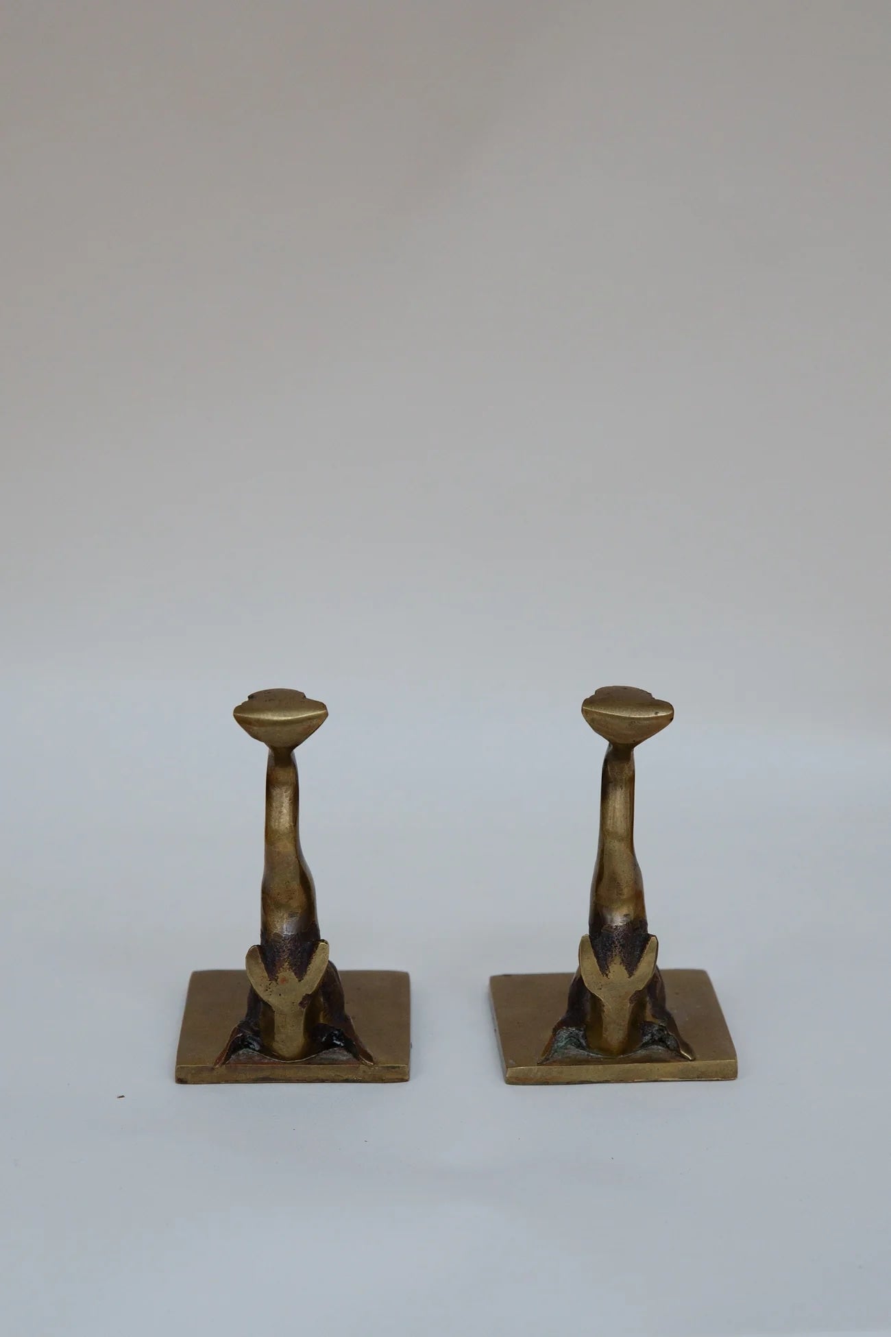 Sculptural Bronze Fish Bookends