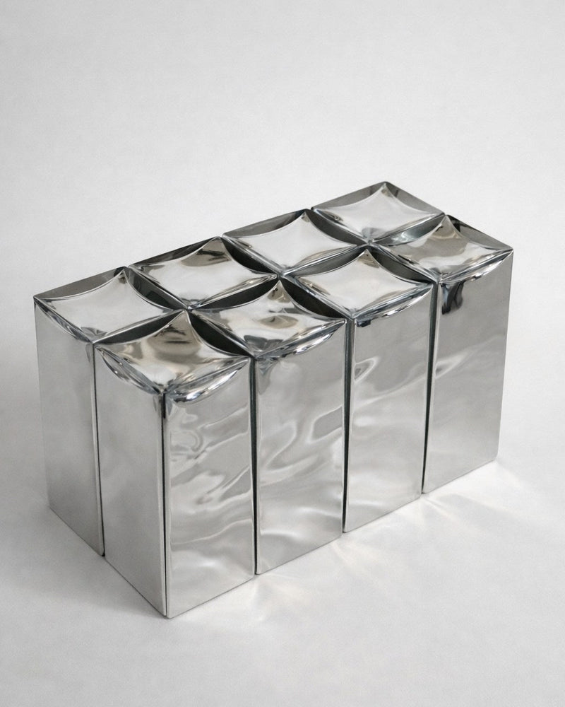 MONOLIT' Bench by HOMA | The Oblist — polished metal finish