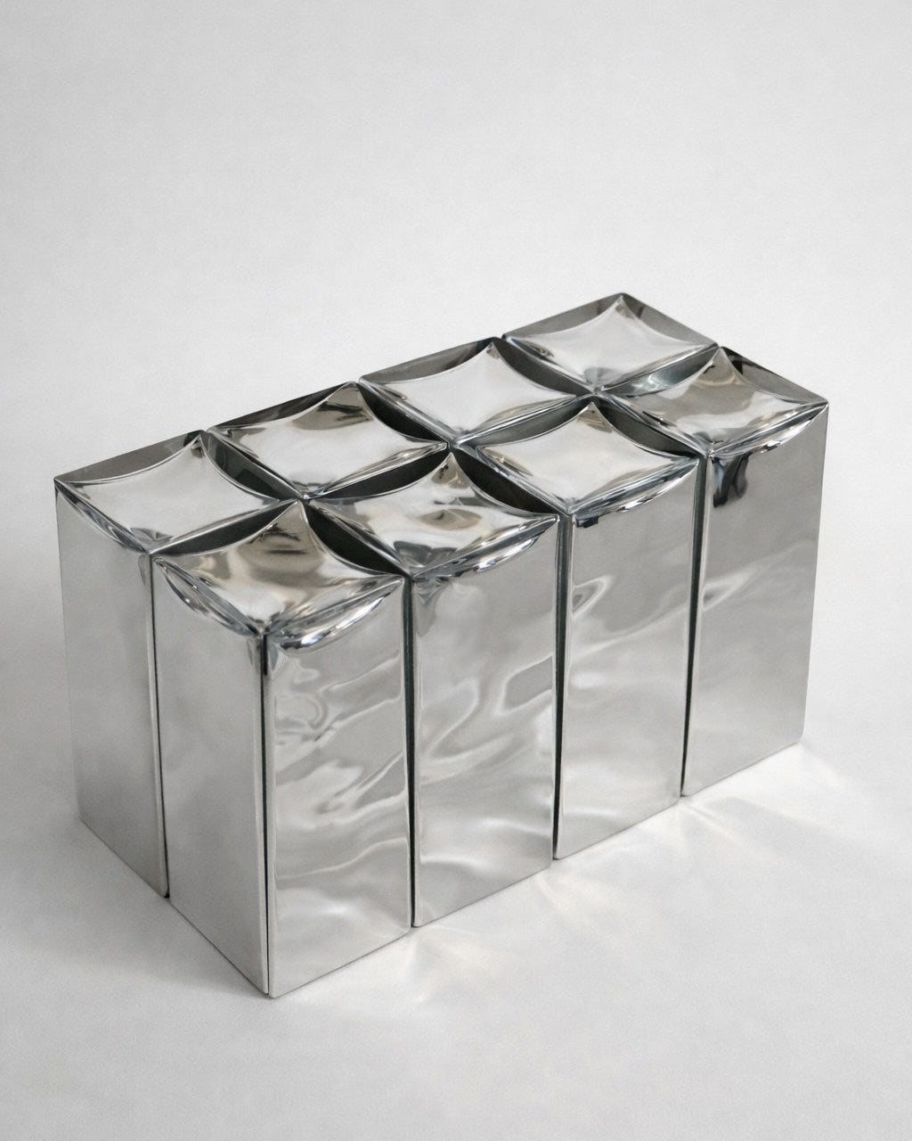 MONOLIT' Bench by HOMA | The Oblist — polished metal finish
