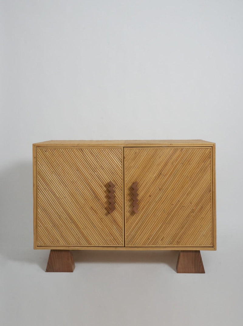 Arrabida Rattan and Walnut Sideboard by Barracuda Interiors | The Oblist — rattan, walnut, modern
