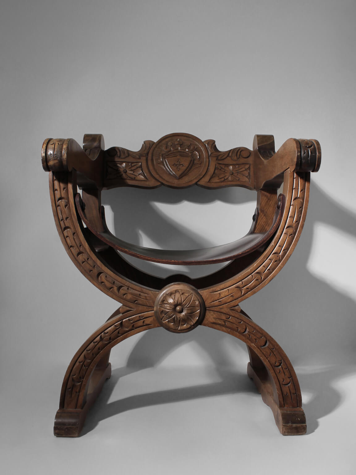 Renaissance Revival Dante Oak Chair, 1850s, Sweden — view 10