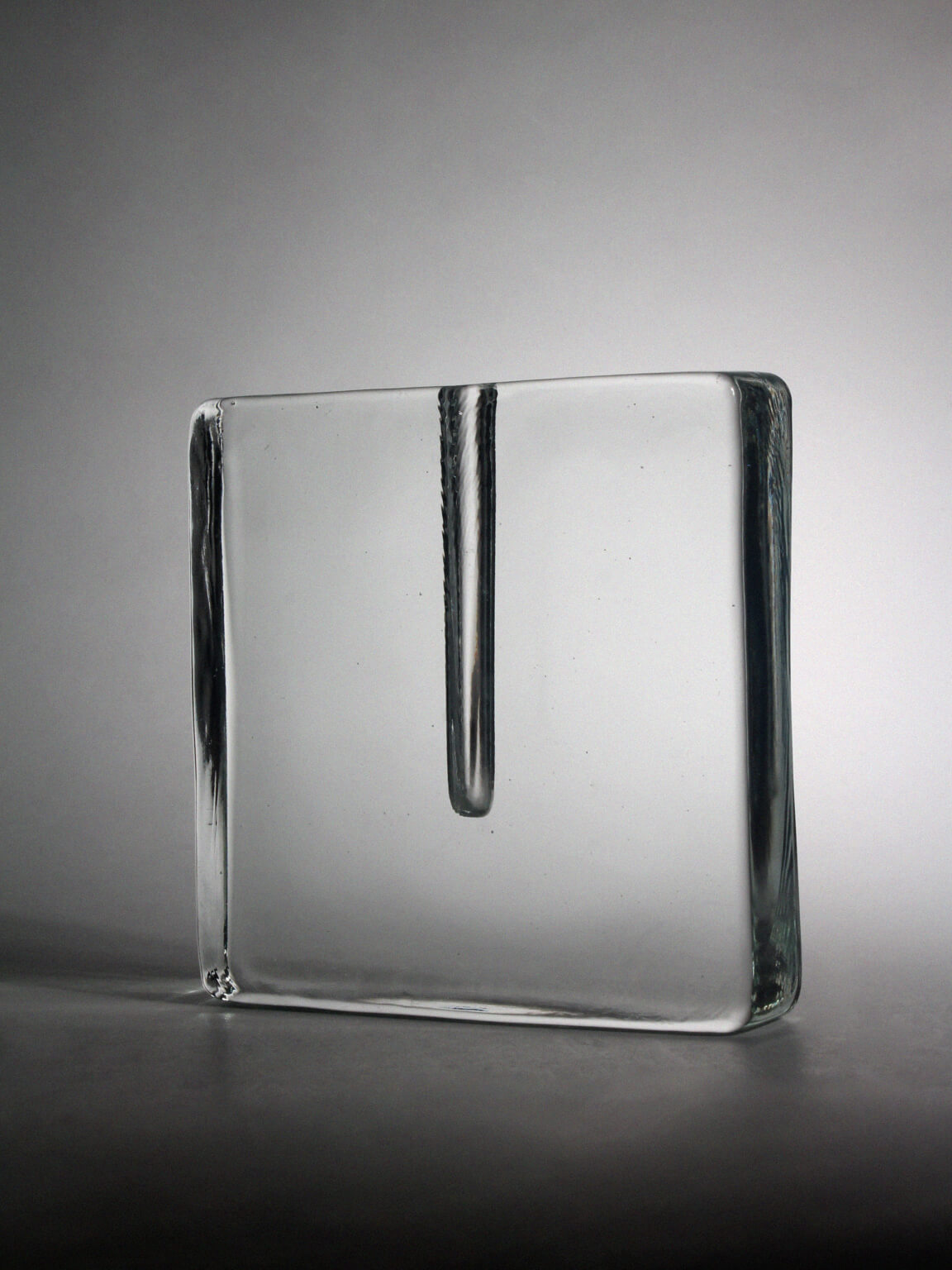 Transparent Solifleur Glass Vase, 1960s — lifestyle setting