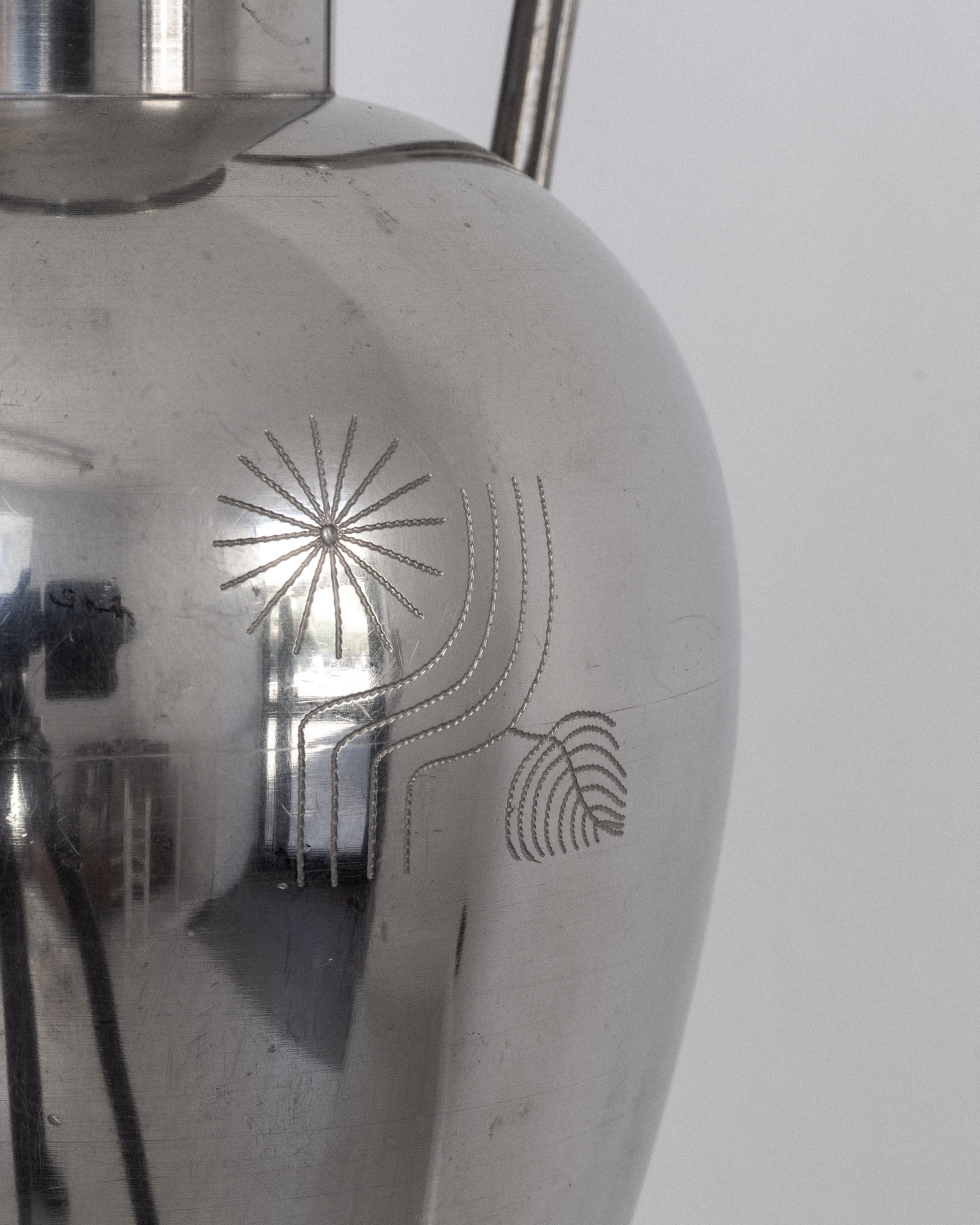 Large Modernist Pewter Amphora, 1930s
