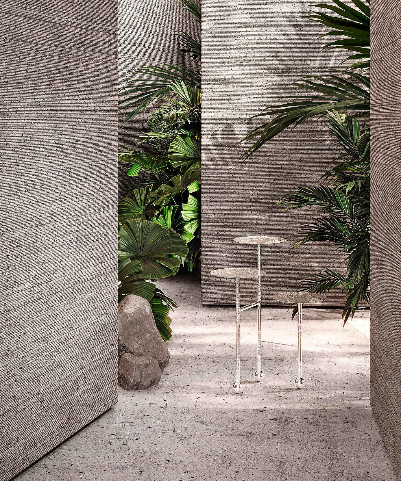 Liquid Side Table Stainless Steel — view 9