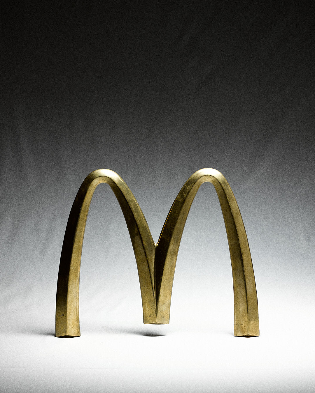Vintage Italian McDonalds Sign in Brass by monica monaco | The Oblist — brass material, vintage design