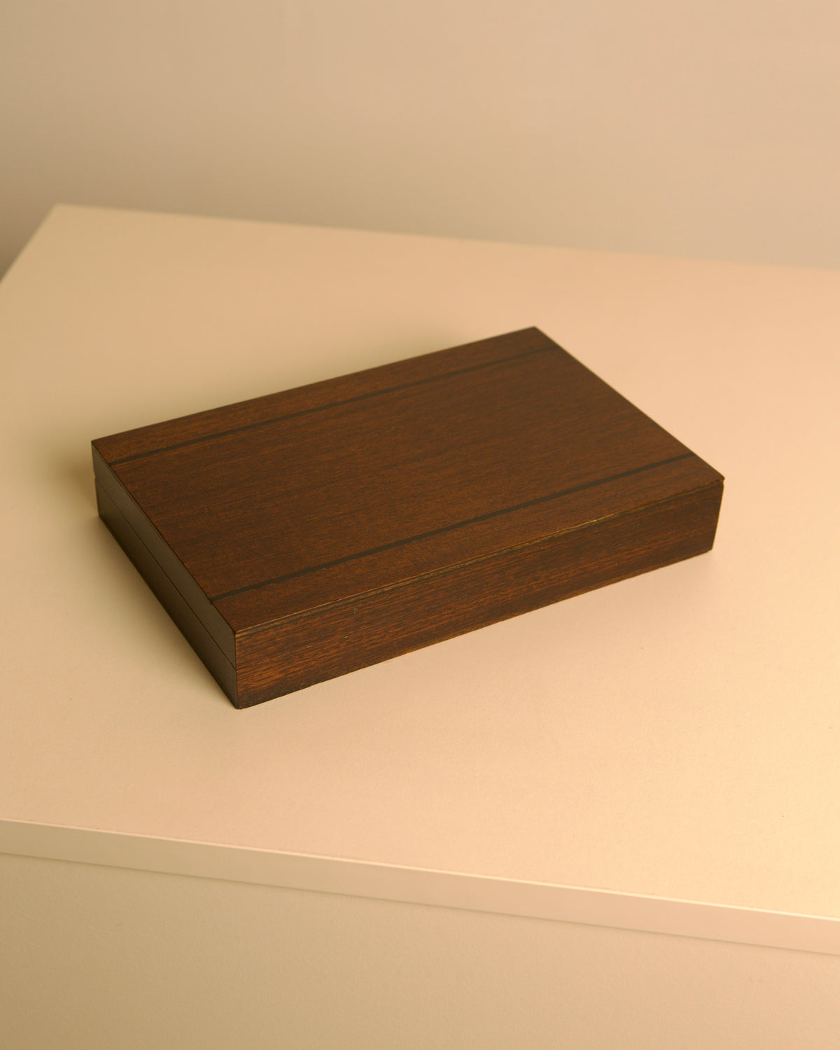 Boxes Large Rectangular Box made of Solid Wood, 1960s
