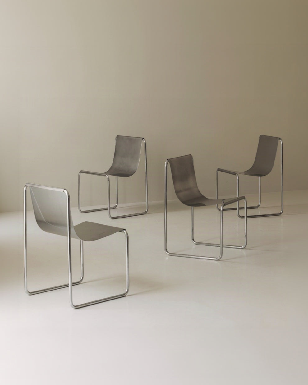Very rare set of four dining chairs by Patrick Gingembre, France 1960s by Modern Living | The Oblist