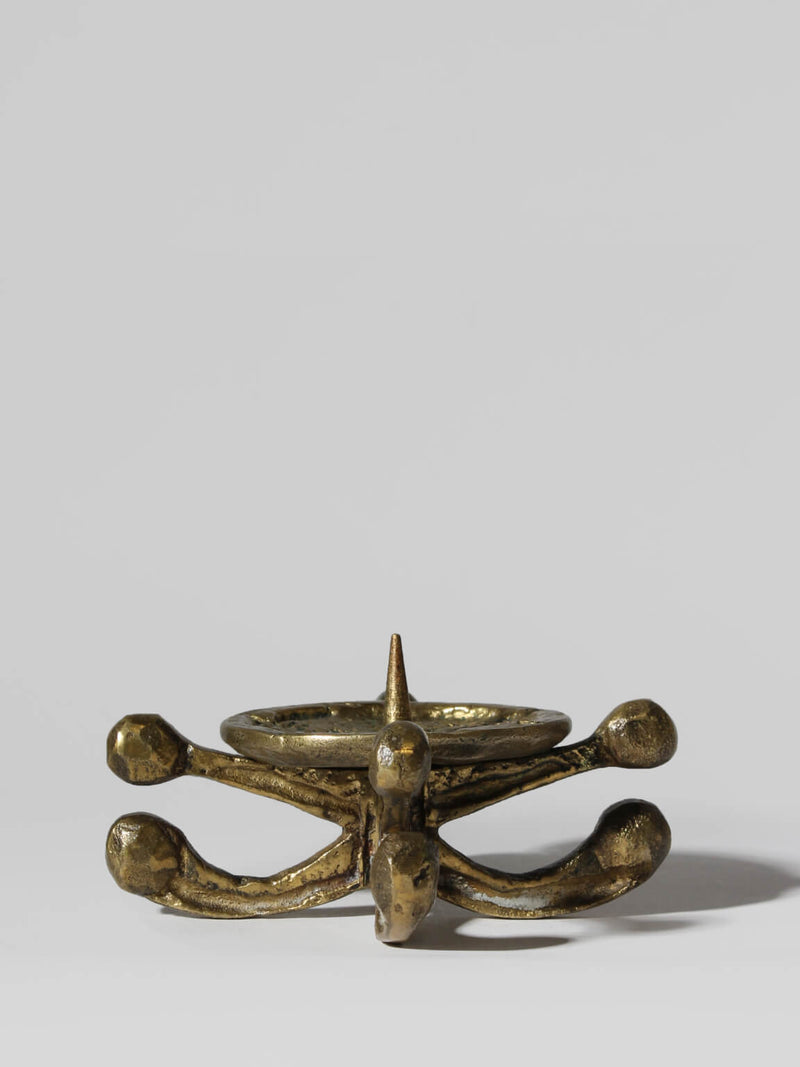 Brass Ethnic Candle Holder Stand by Vintage Stories | The Oblist