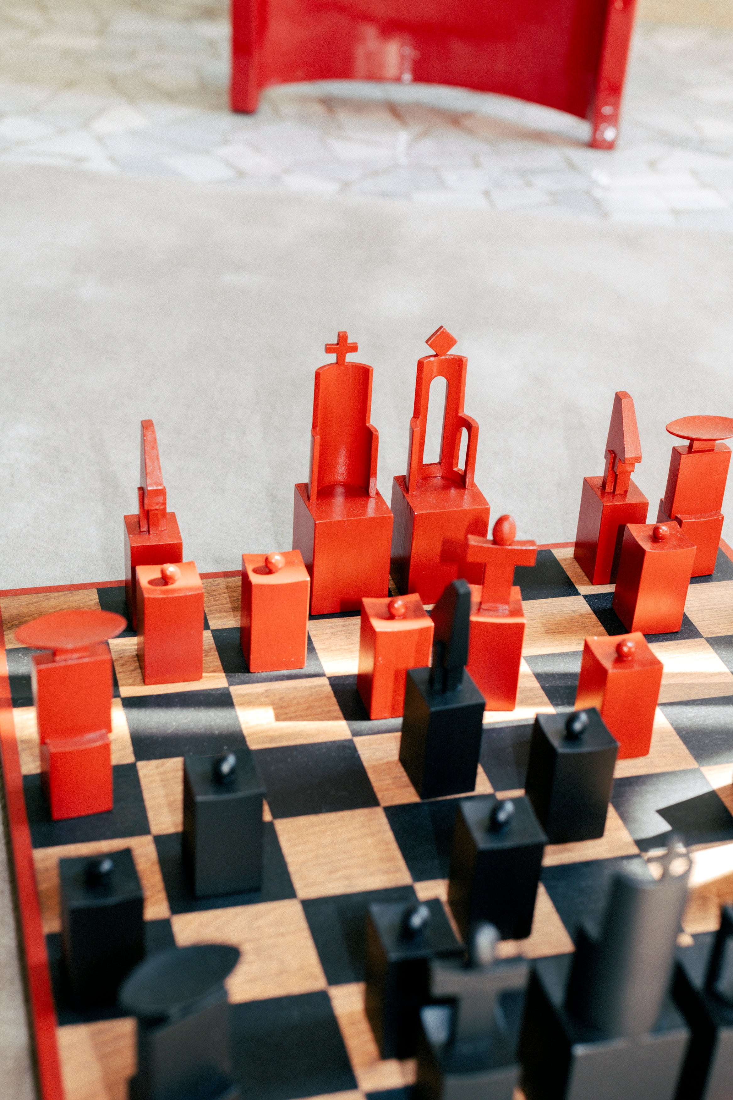Chess Figures (Pear Wood) — lifestyle setting