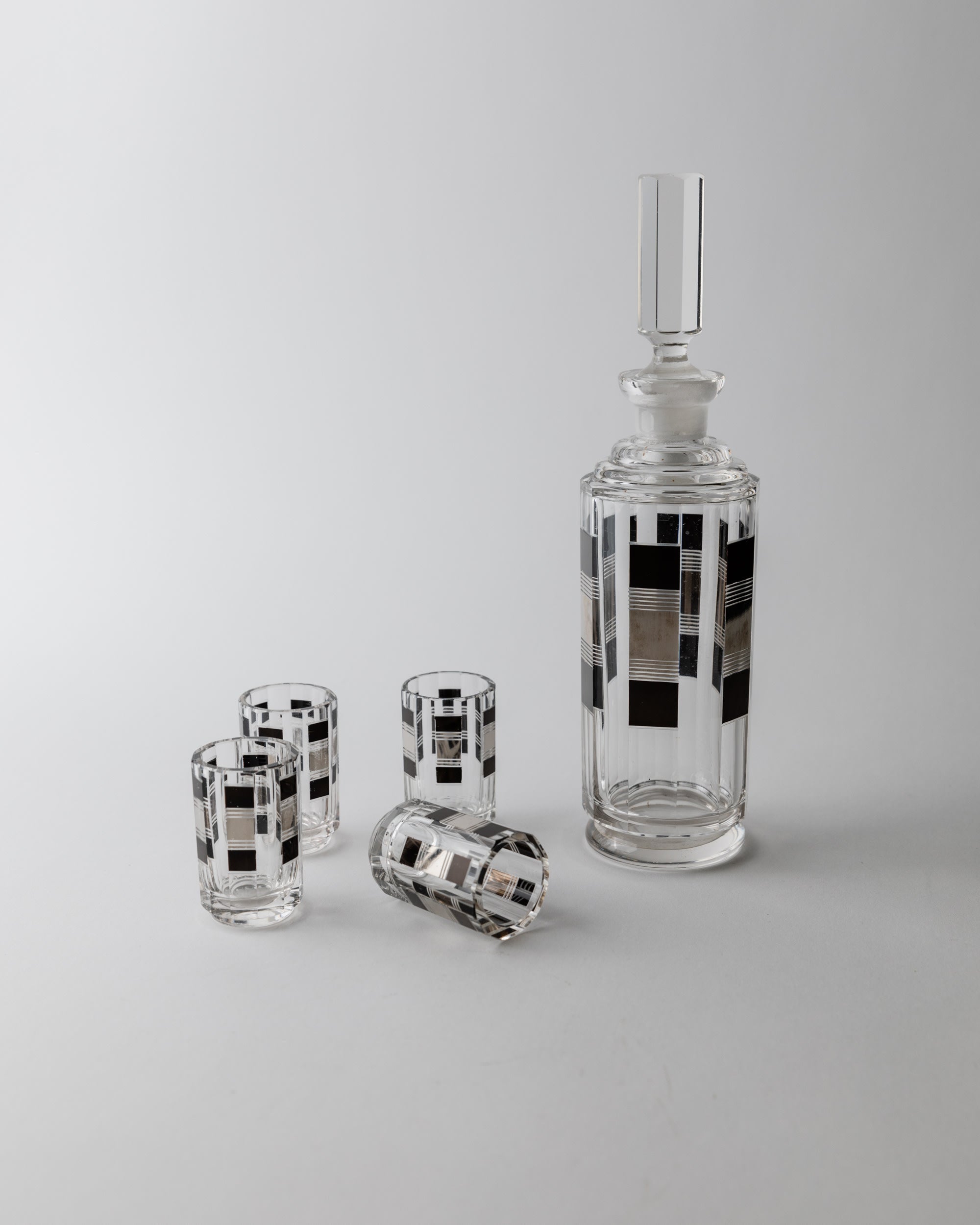 Liqueur Set Art Deco by Karl Palda 1930s by Bottega Jacobs | The Oblist — glass, vintage design