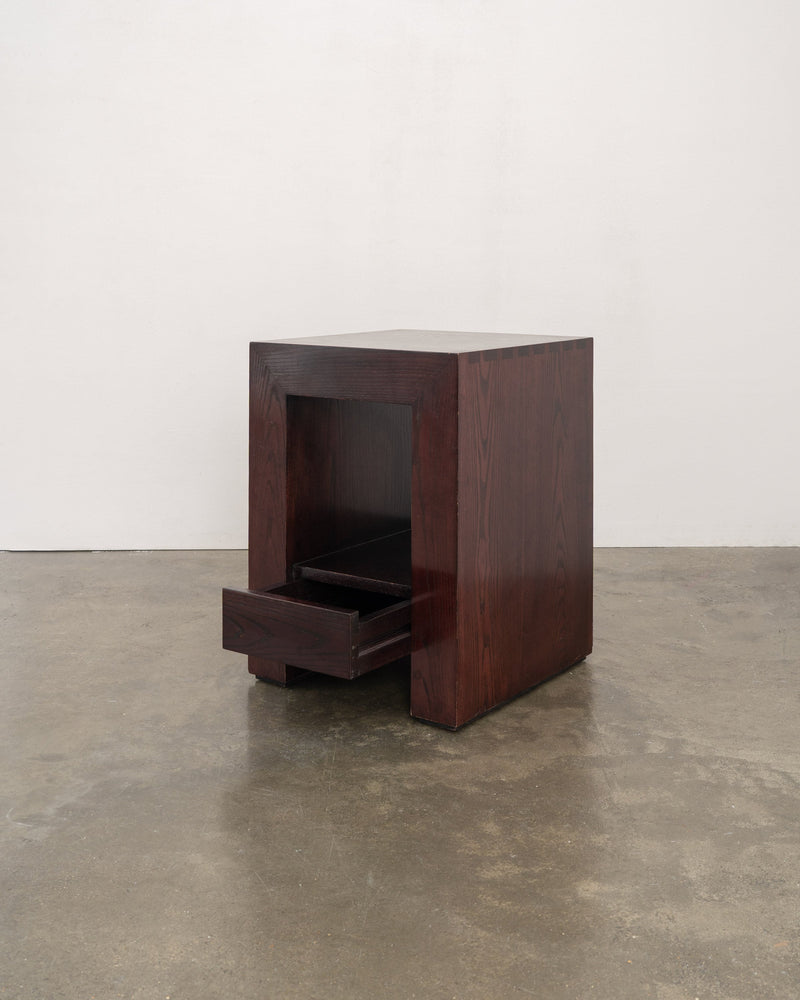 Postmodern Ash Cabinet, c.1980 — close-up of open drawer detail