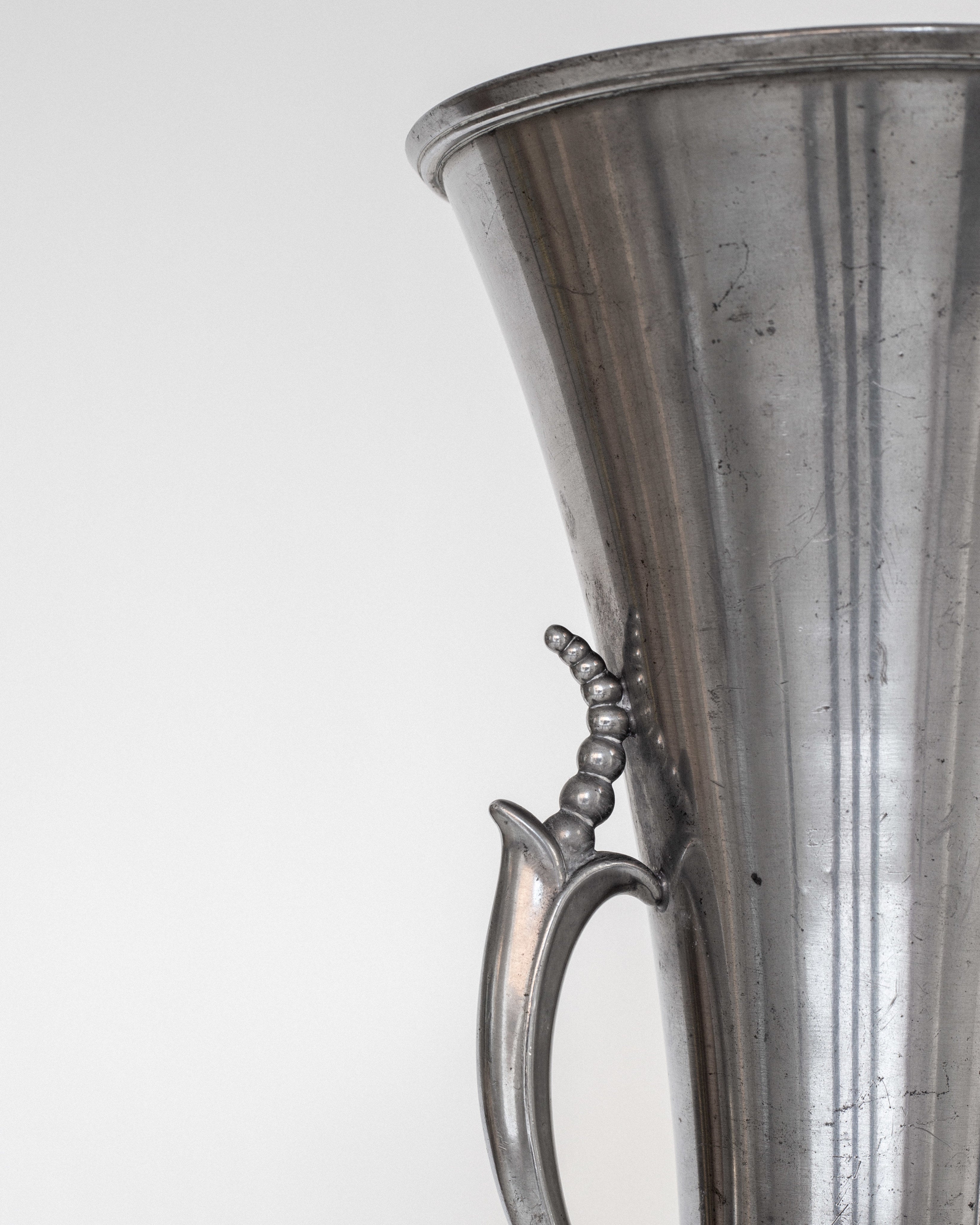 Art Deco Pewter Vase by Ystad Metall