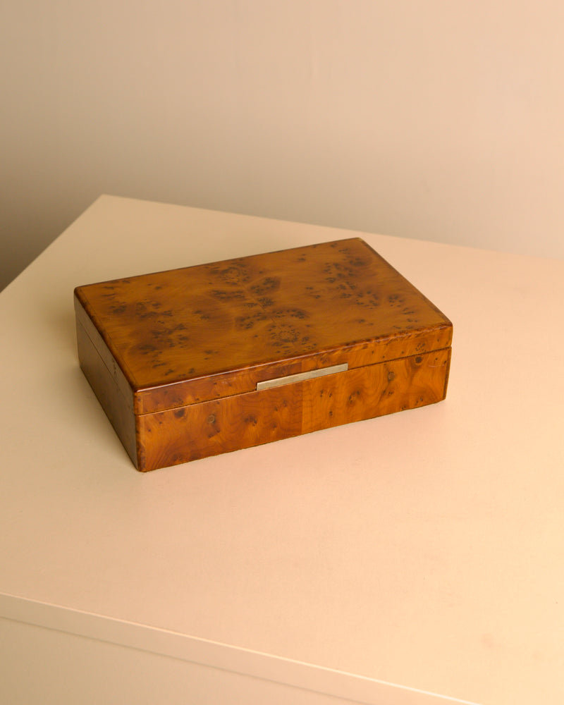 Burl elm box, Italy, 1980s by Treaptyque | The Oblist