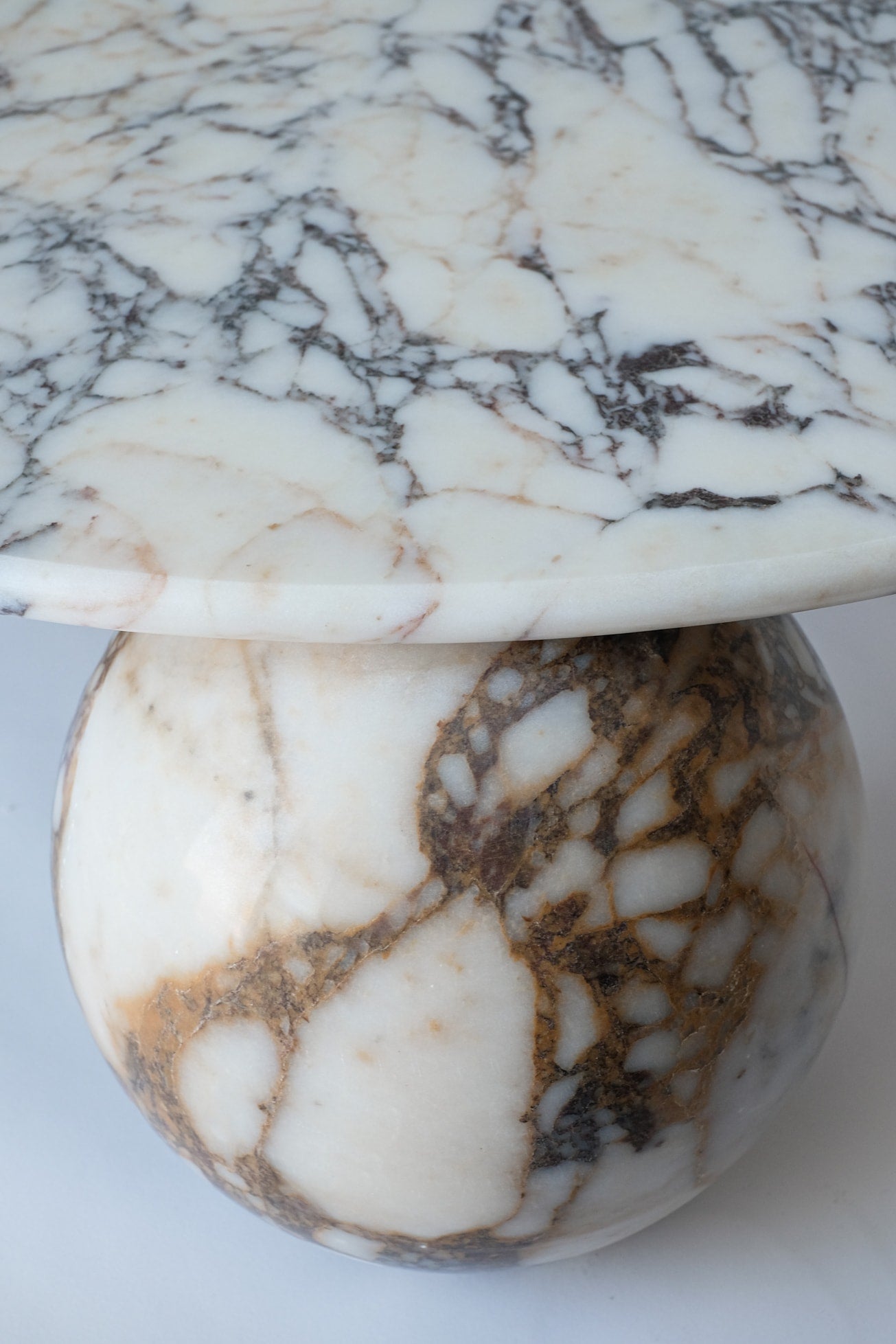 Sculptural Calacatta Viola Coffee Table — view 10