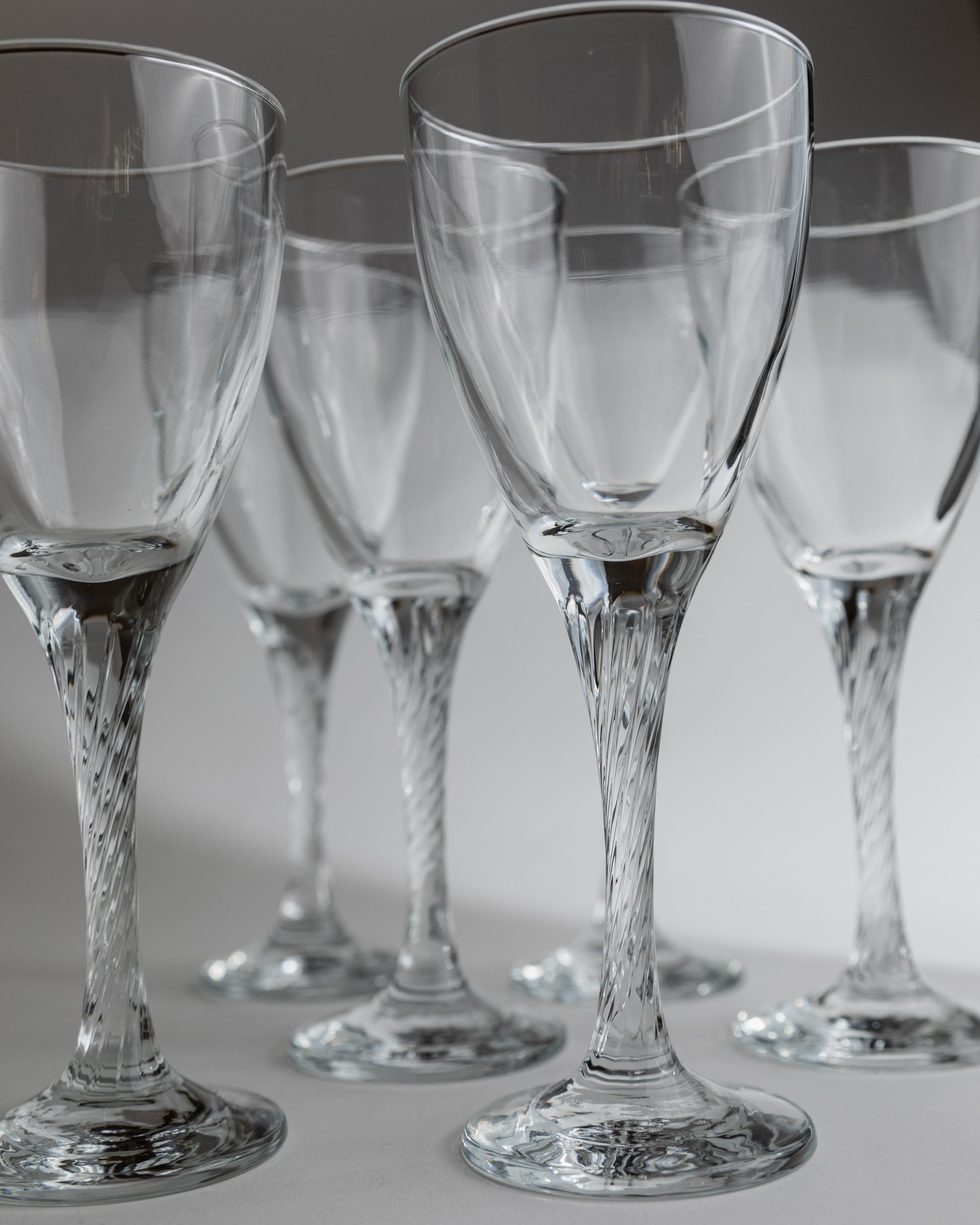 Verres à vin ou à champagne, ensemble de 10, Italie années 1980