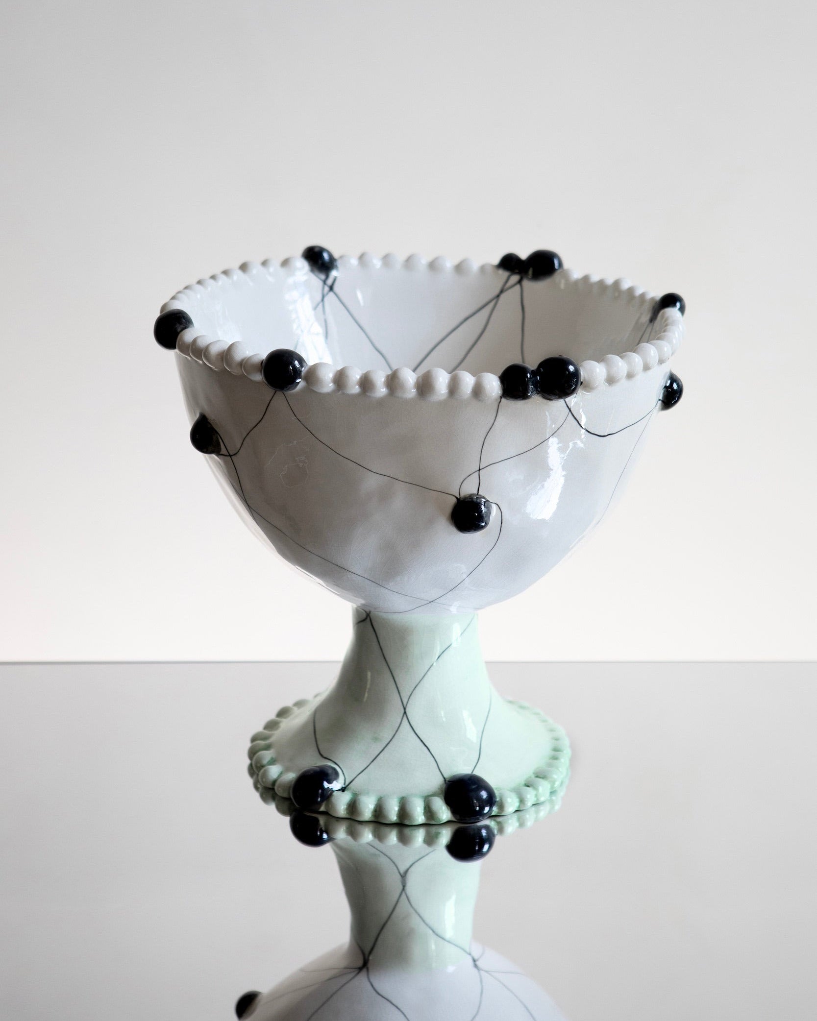 Large Wish Bowl by House of Quentin Jones | The Oblist — ceramic with black accents