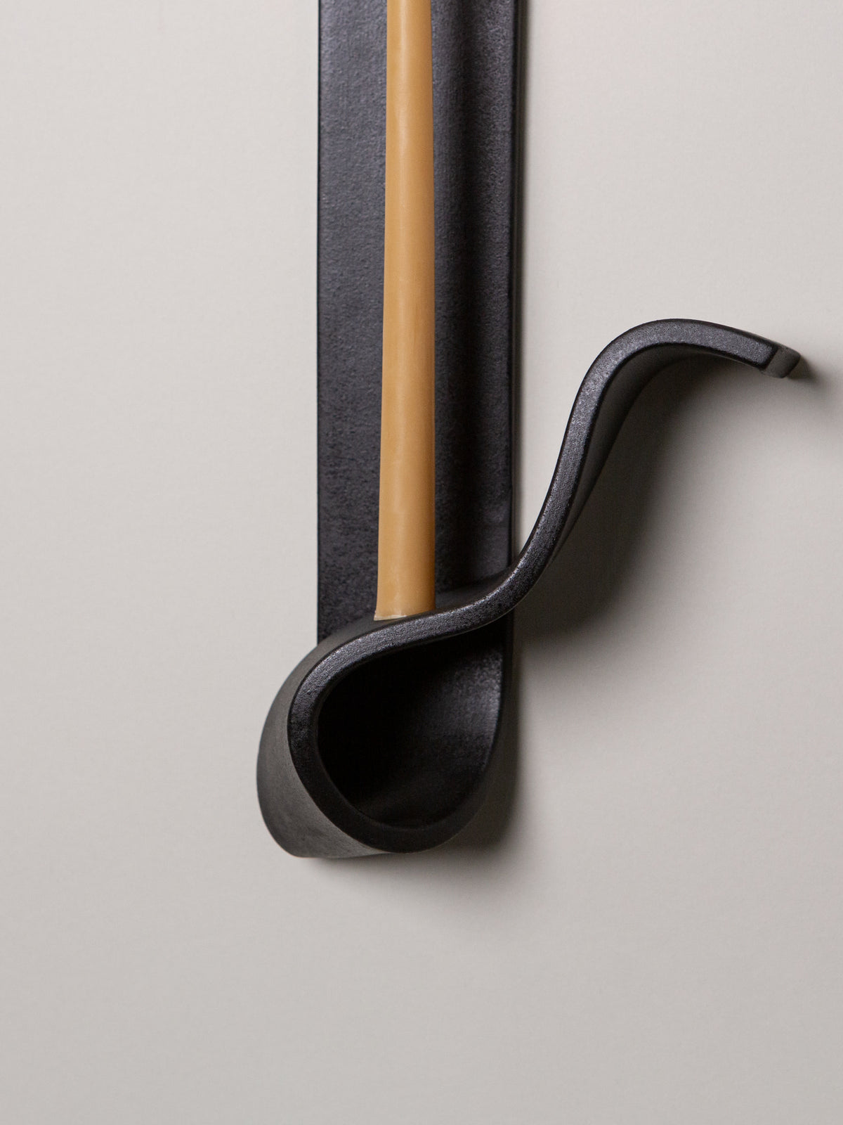 Moonara Candle Sconce, Right — close-up