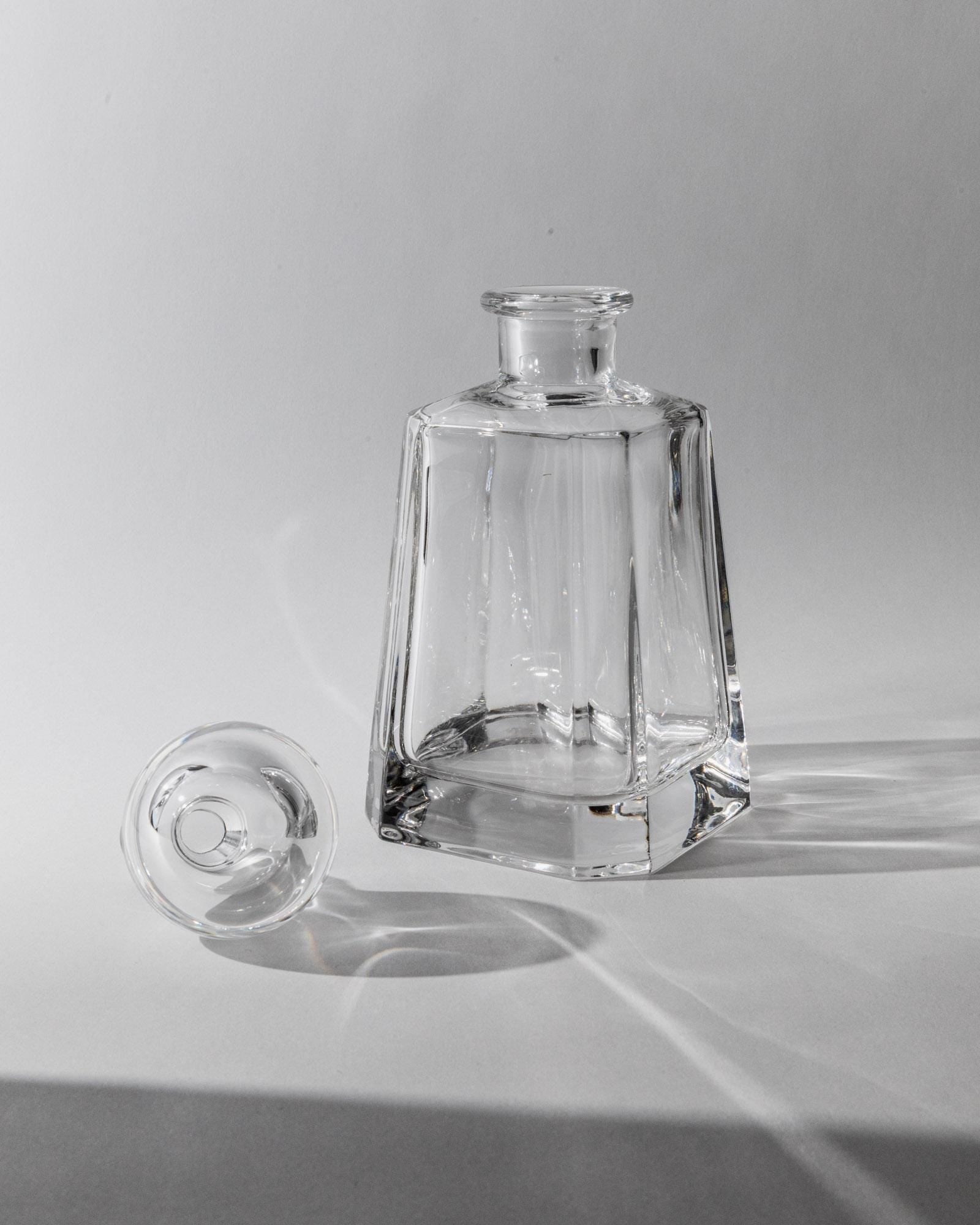 1990s Murano Glass Decanter — angled view on neutral background