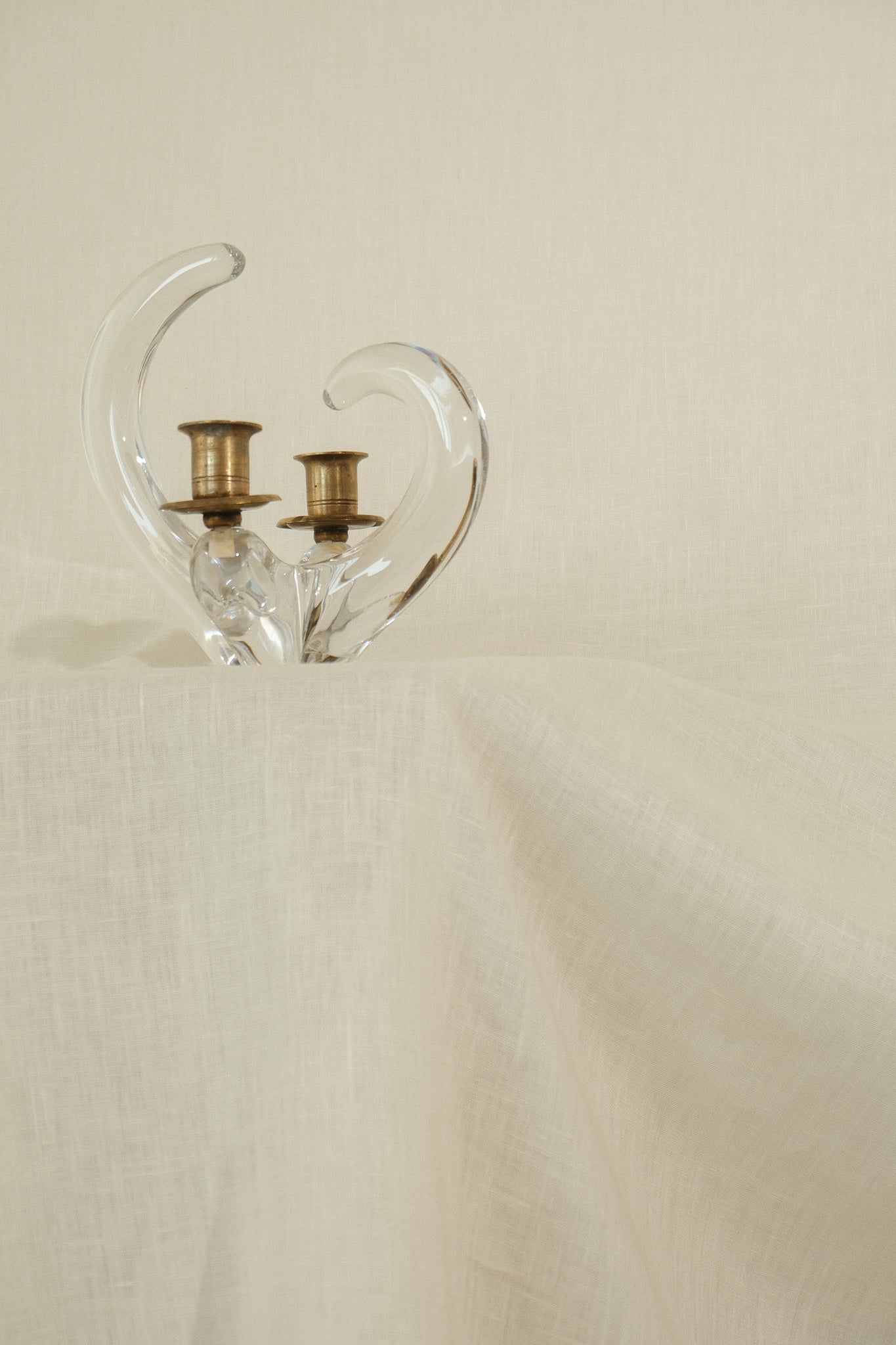 Schneider Crystal Double Candlestick — lifestyle setting
