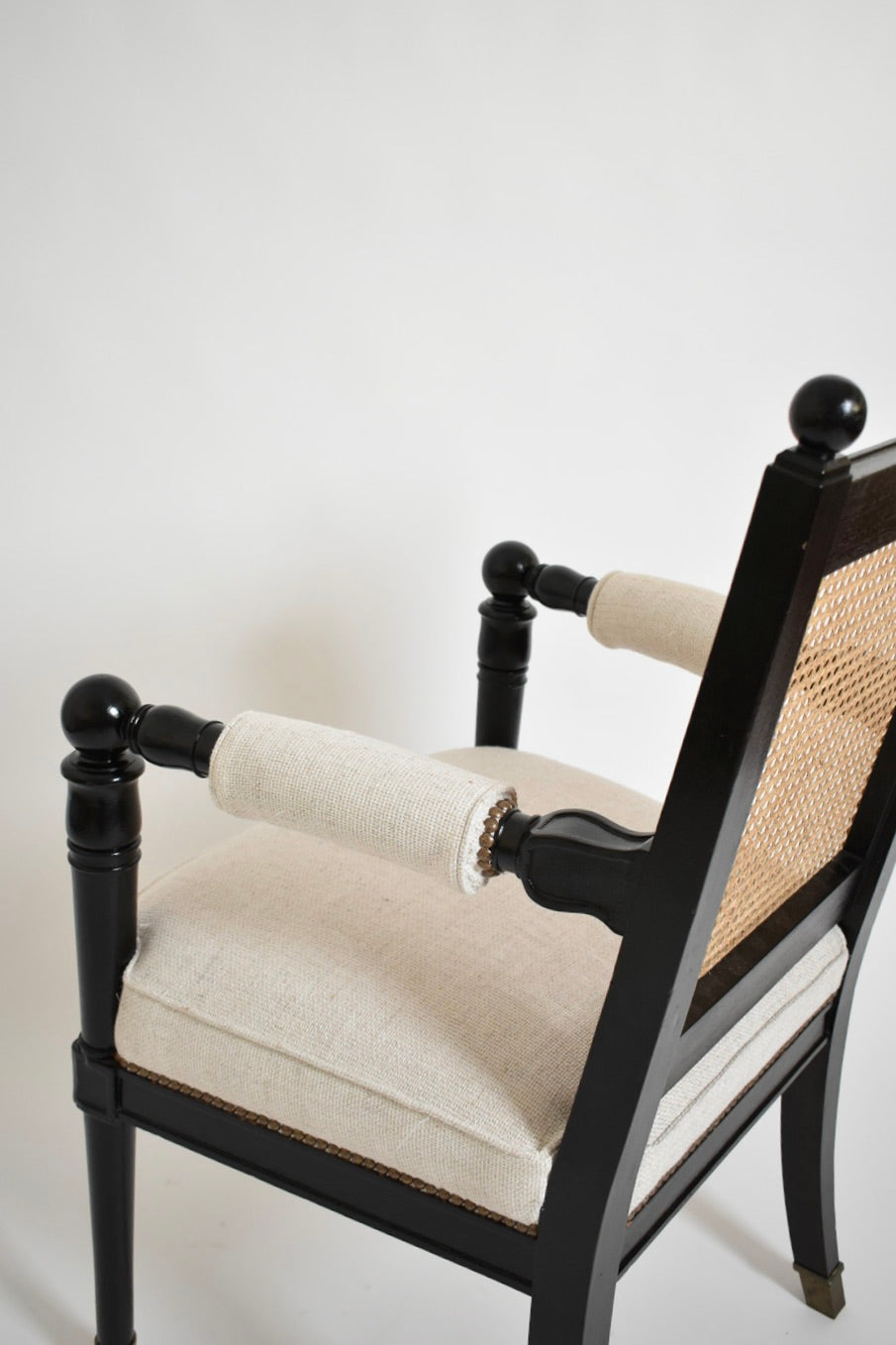 Pair of Jansen armchairs, 1970s — close-up