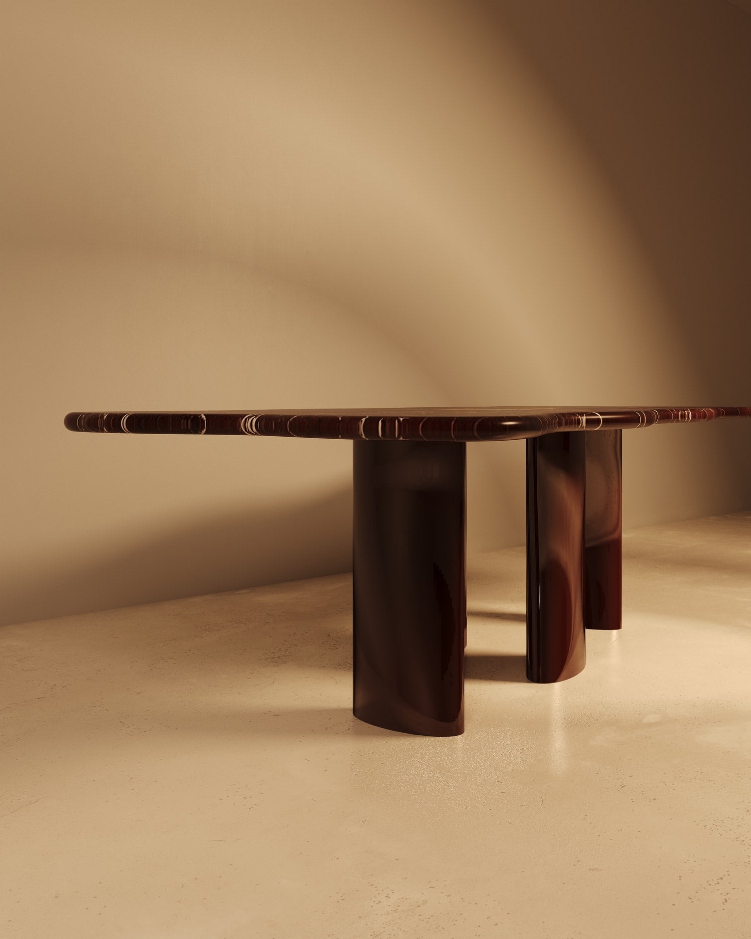 Nazar Dining Table in Marble and Stone