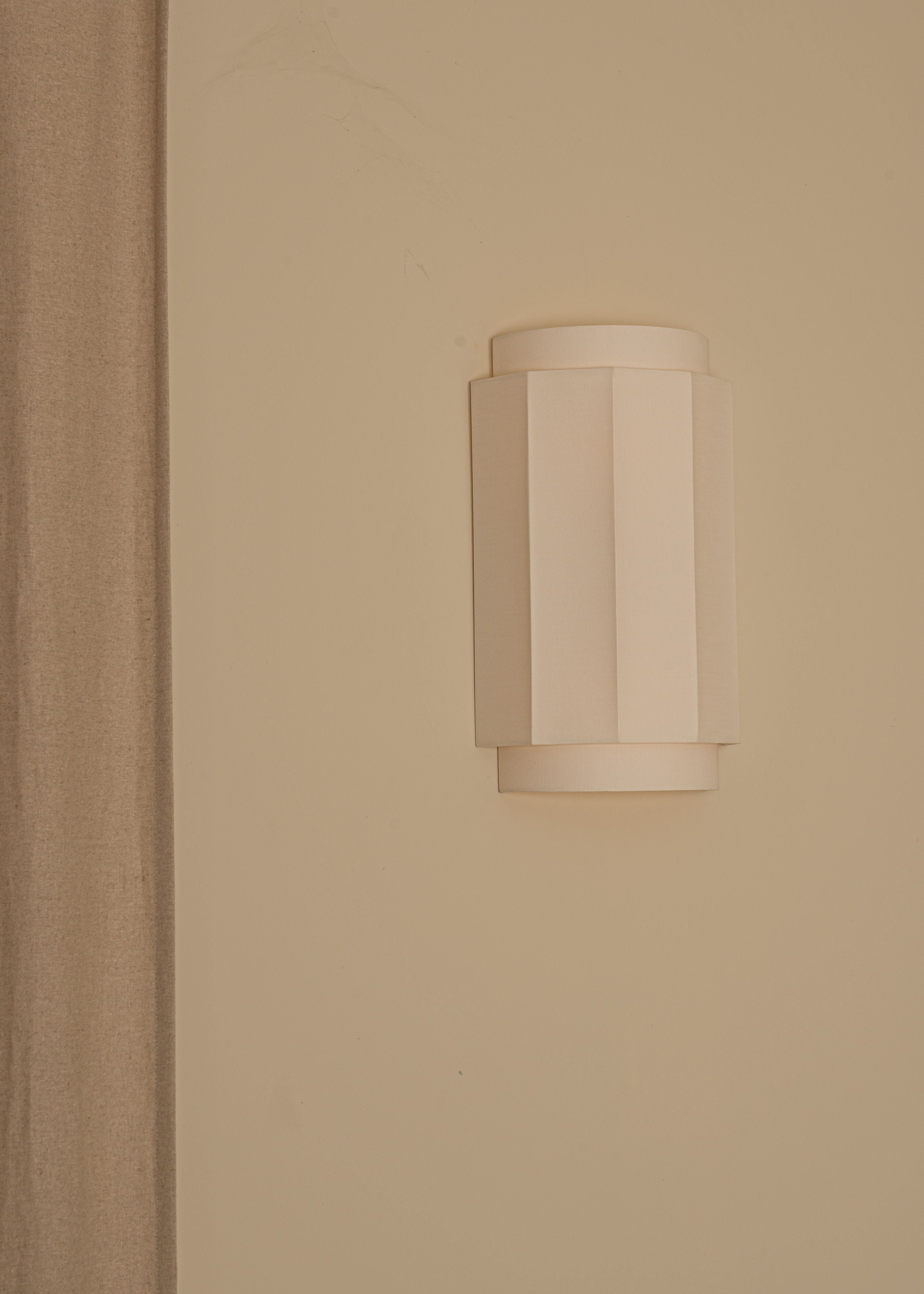 'Okla' Wall Light in Ecru Cotton