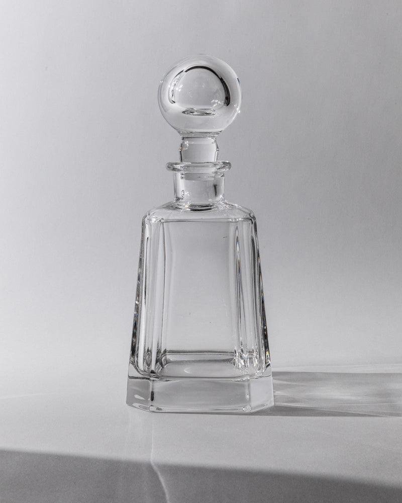 1990s Murano Glass Decanter by Bottega Jacobs | The Oblist — clear glass, vintage design