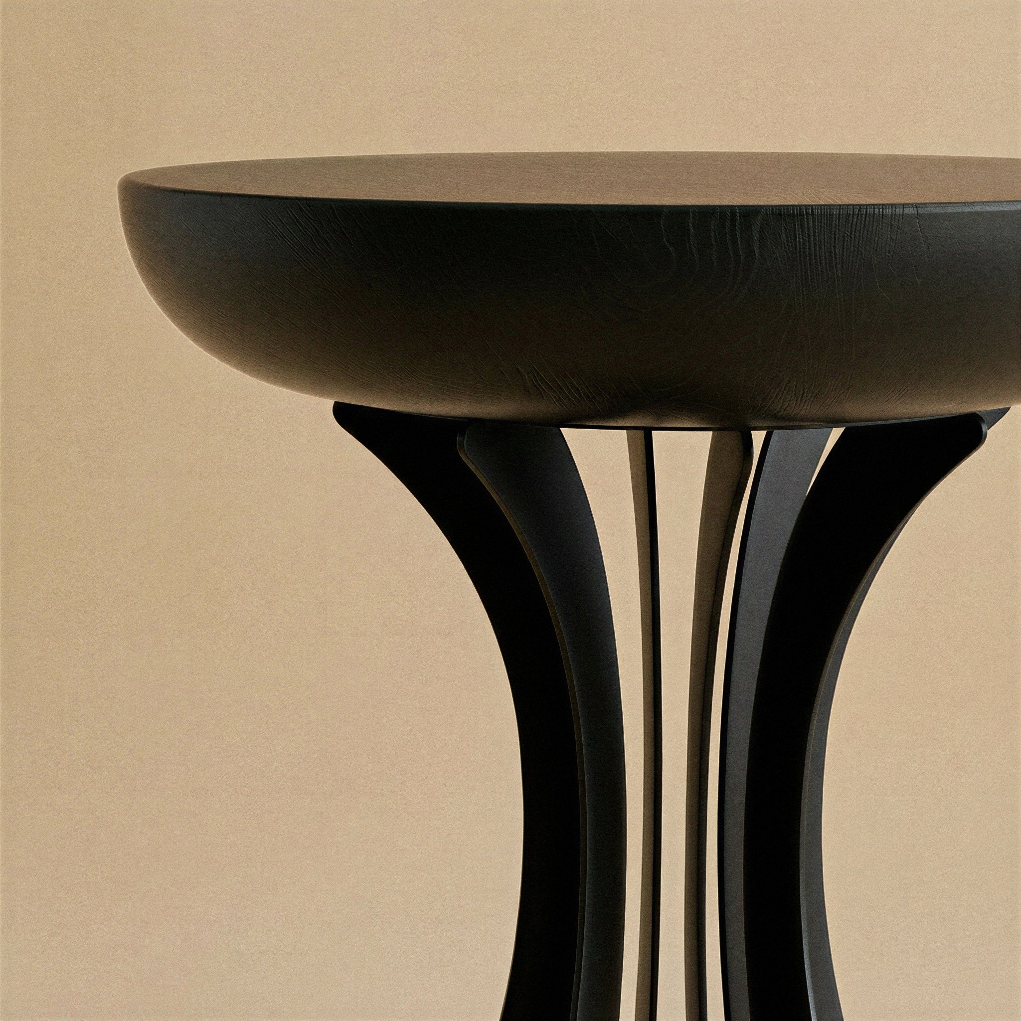 Fibonacci Side Table - Black — detail view