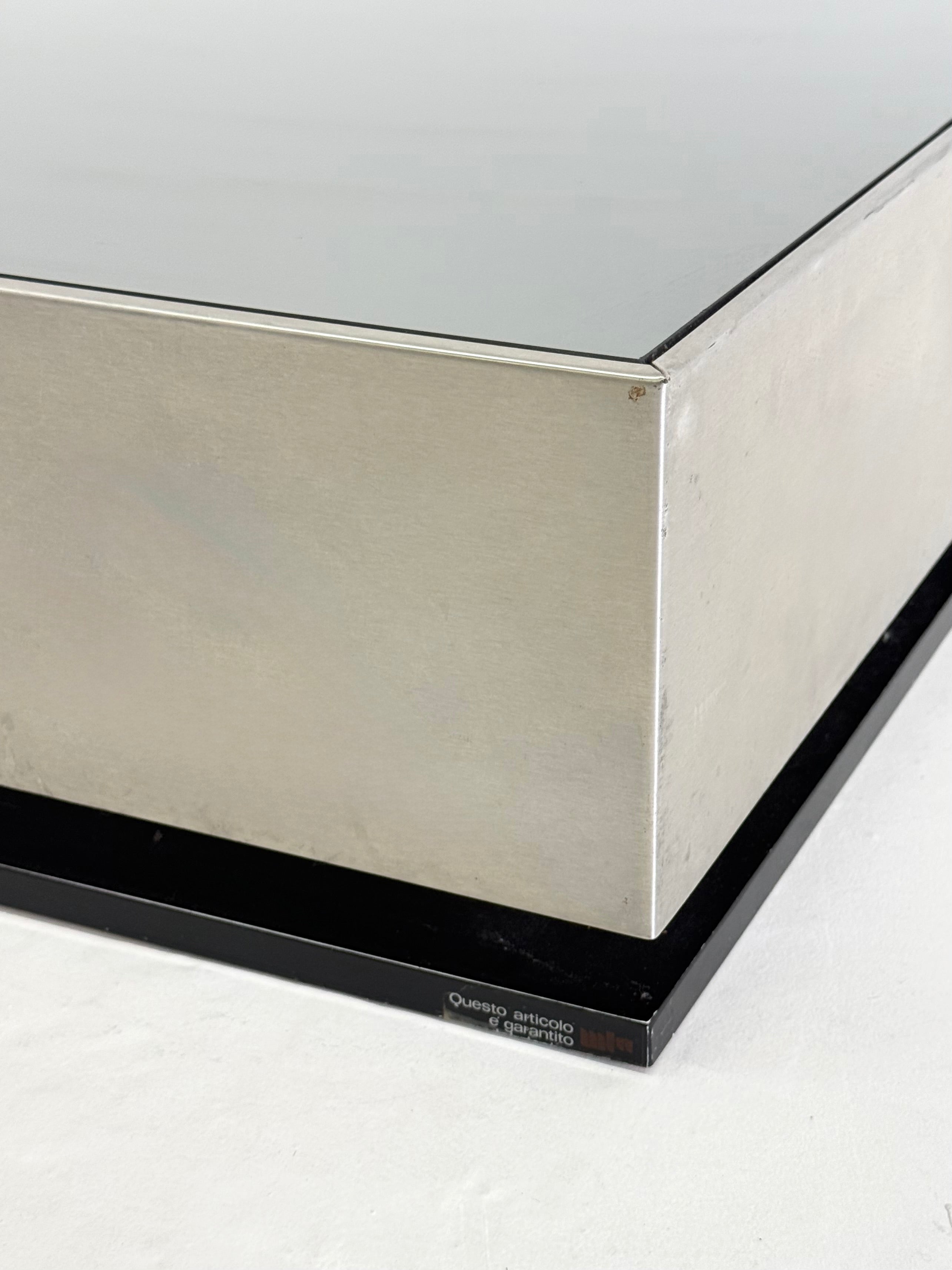 Giovanni Ausenda coffee table NY FORM mirror glass — additional view