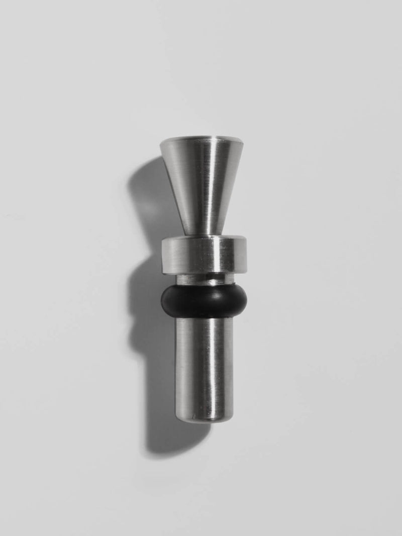 Brushed Metal Brutalist Massive Bottle Stopper by Vintage Stories | The Oblist