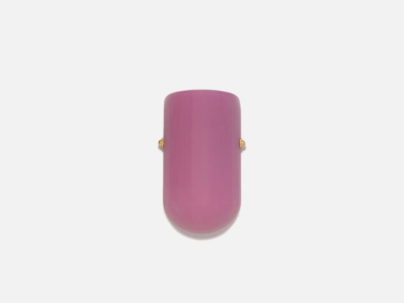 Selene Mezzo Blown Colored Glass Wall Sconce with Etched Finish and Brass Metal Hardware by Bianco Light + Space
