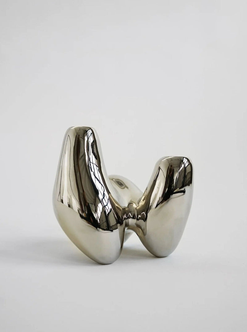 Unity Candleholder - Silver by Hein Studio | The Oblist — polished metal design