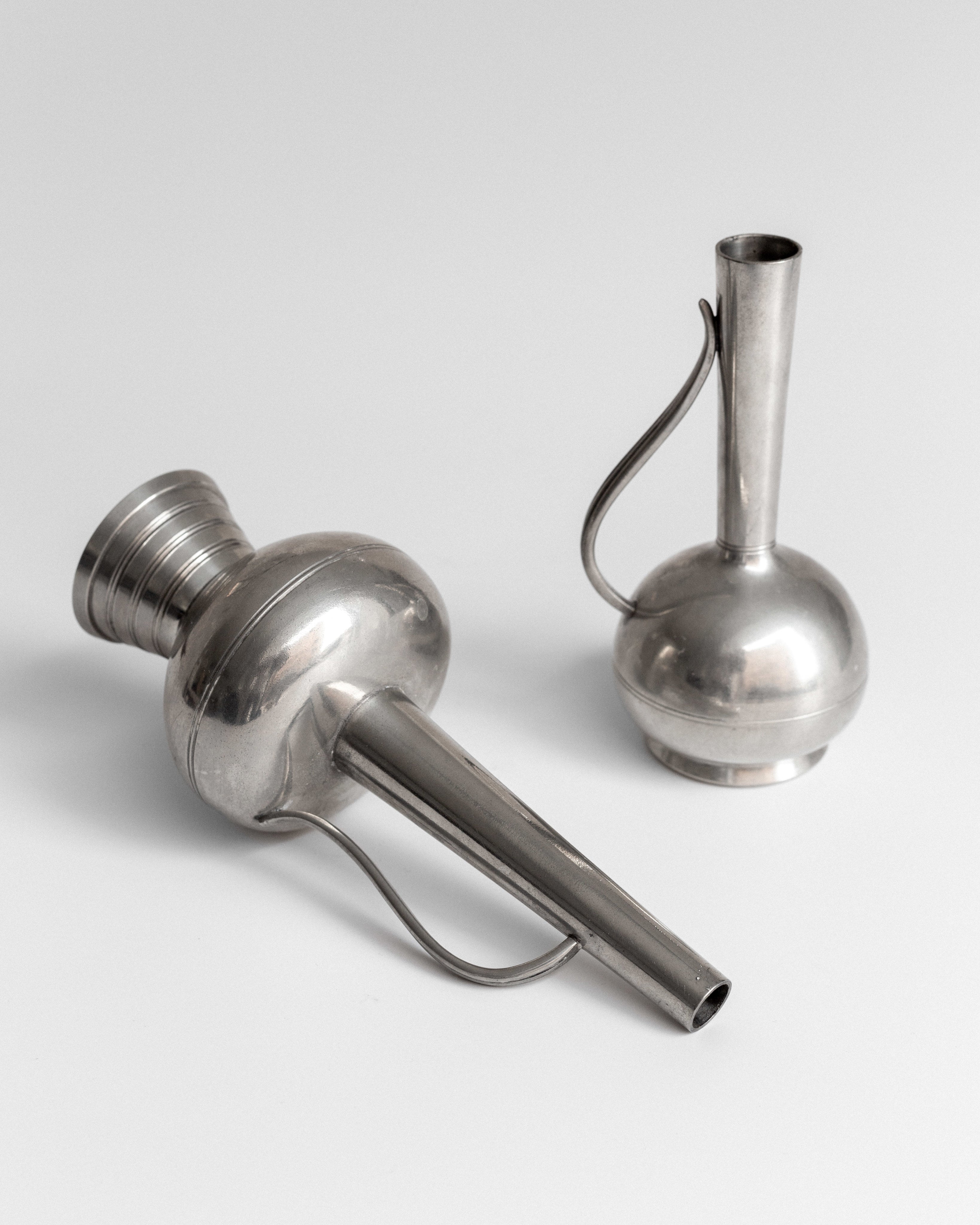 Pair of Pewter Vessels by GAB, Sweden, 1950s