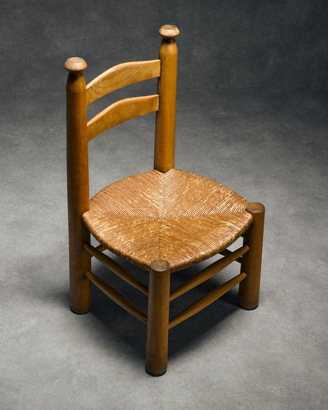 low chair with rush seat, attributed to Charles Dudouyt by monica monaco | The Oblist