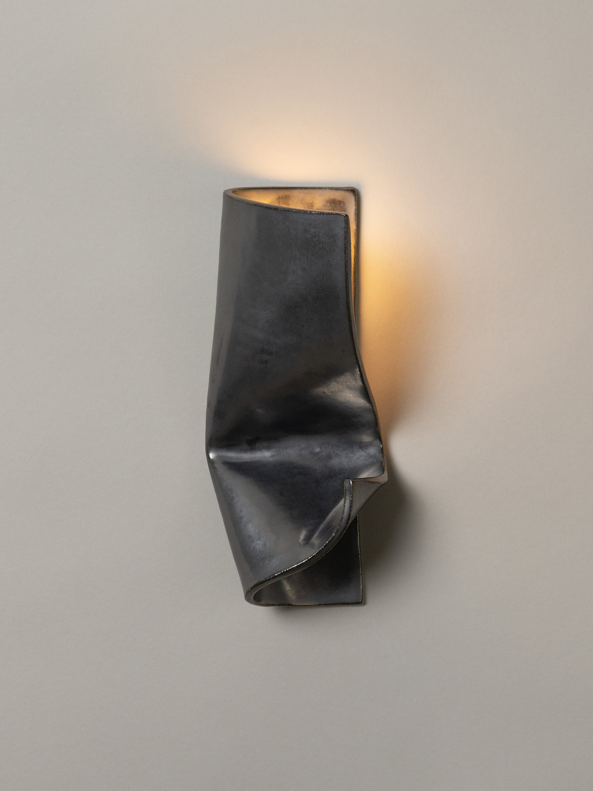 Shai Sconce Graphite, Right — in context