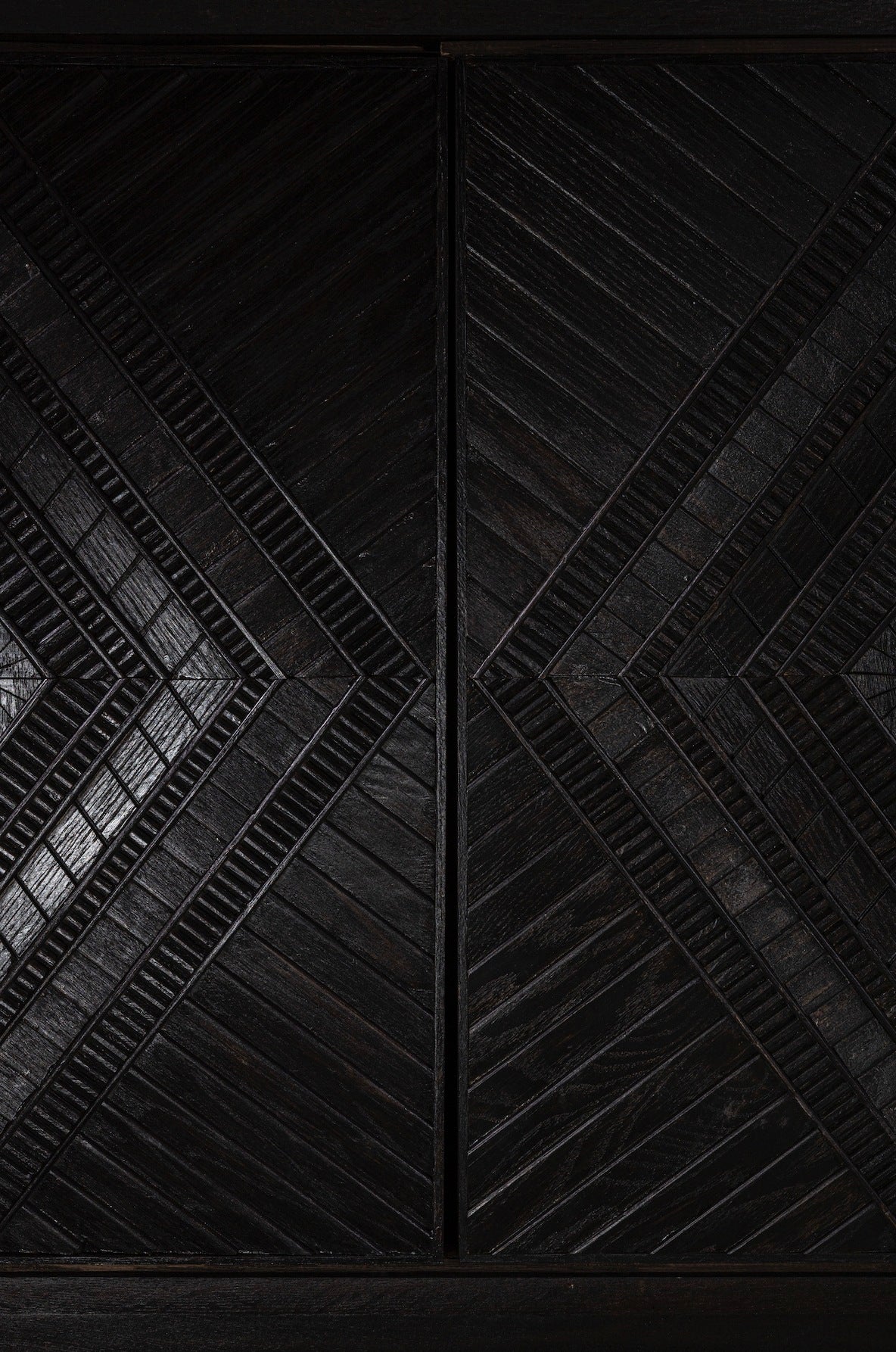 Wirikuta Sidboard Handcrafted Ebonized Solid Oak — lifestyle setting