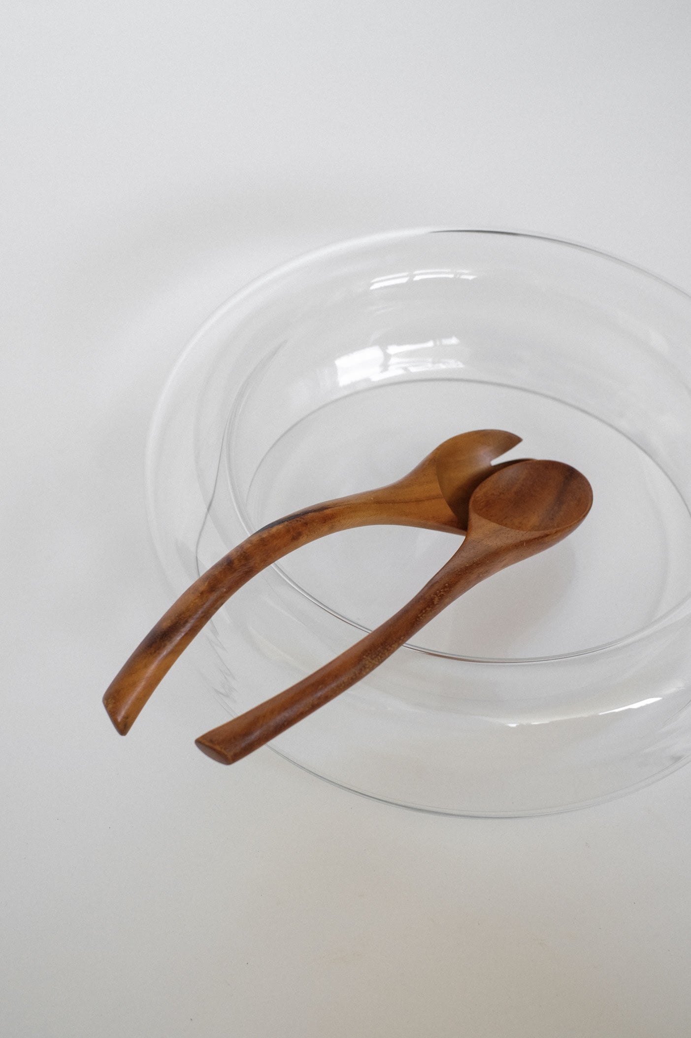 Handcrafted Wooden Salad Server Set — alternate view