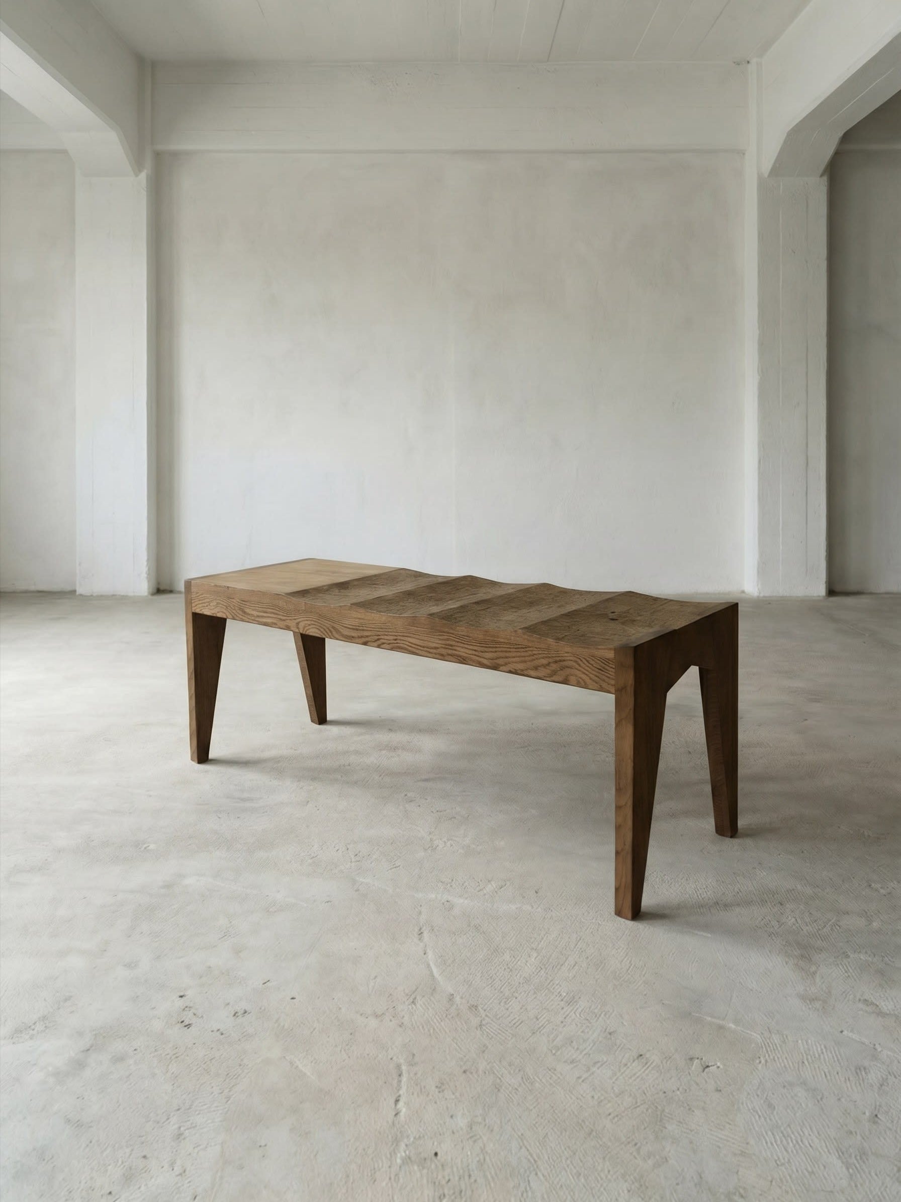 Two seater Bench "Onde" by Marc Geneix Design | The Oblist