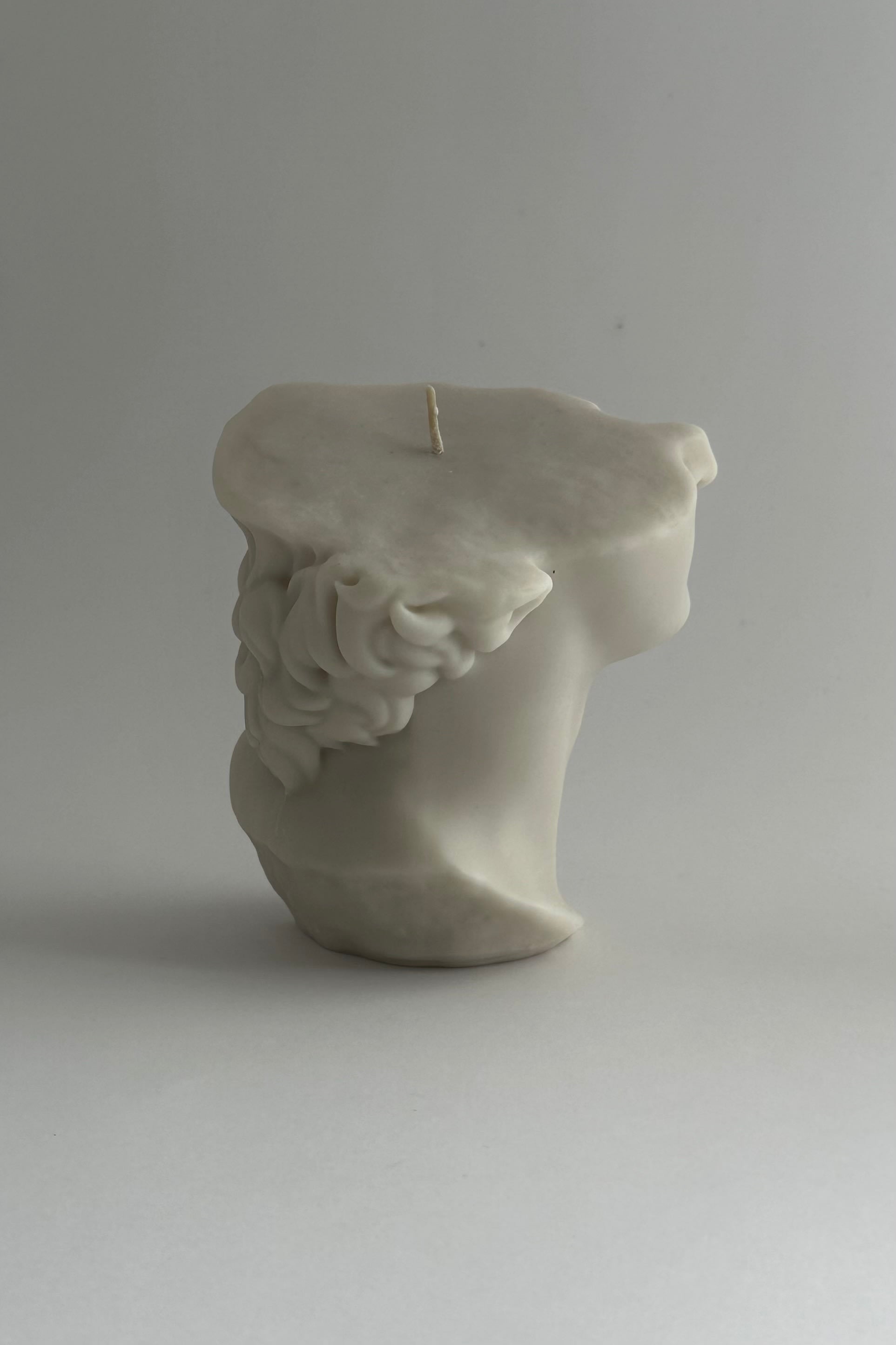'THE GREAT' candle — close-up