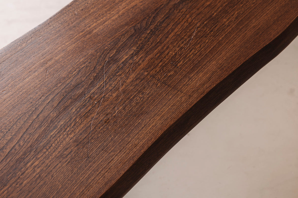 Sculptural Bench in Solid Elm by Aranjou, France, 1960s — view 10