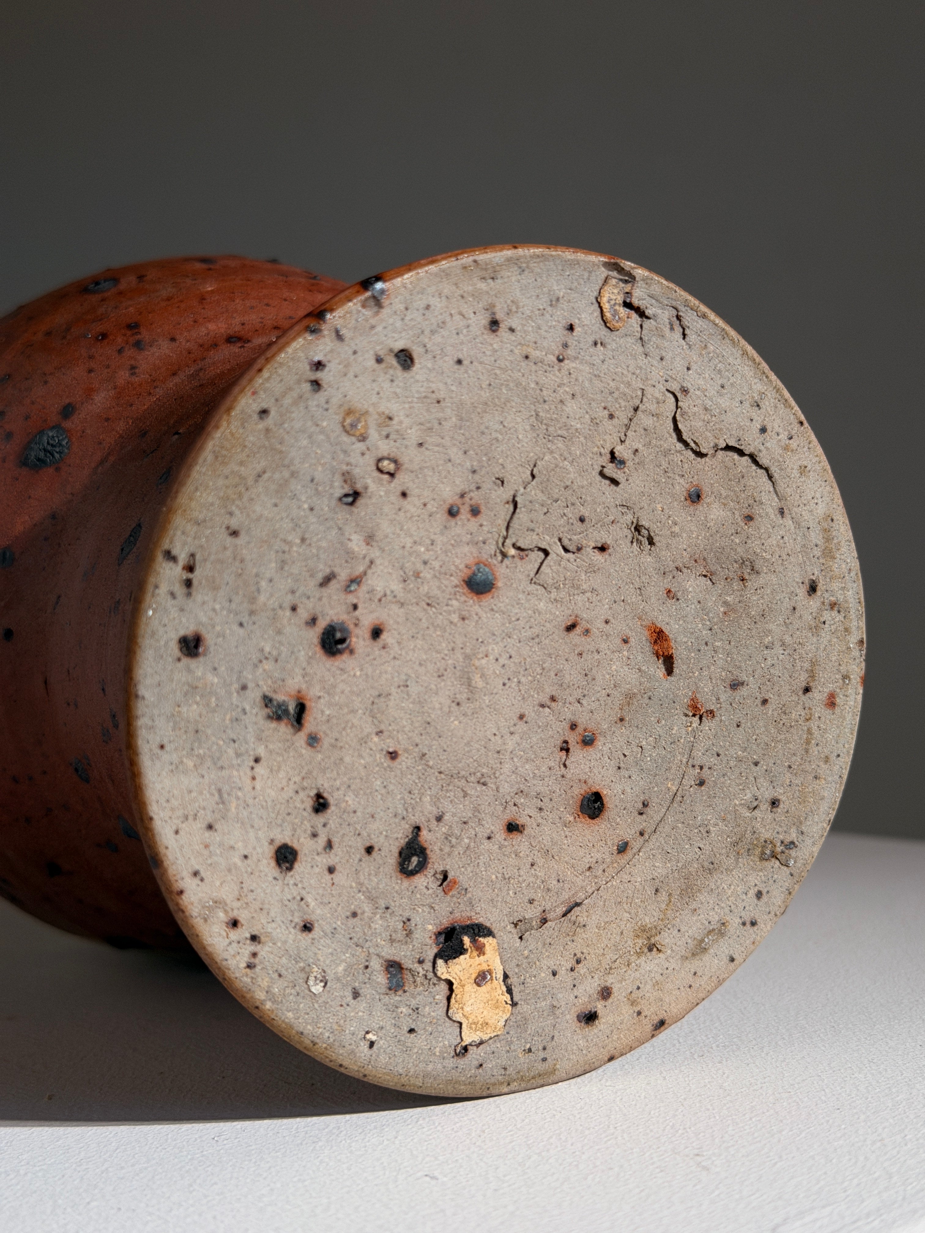 Stoneware vase by Pierre Digan, La Borne, circa 1970 — alternate view