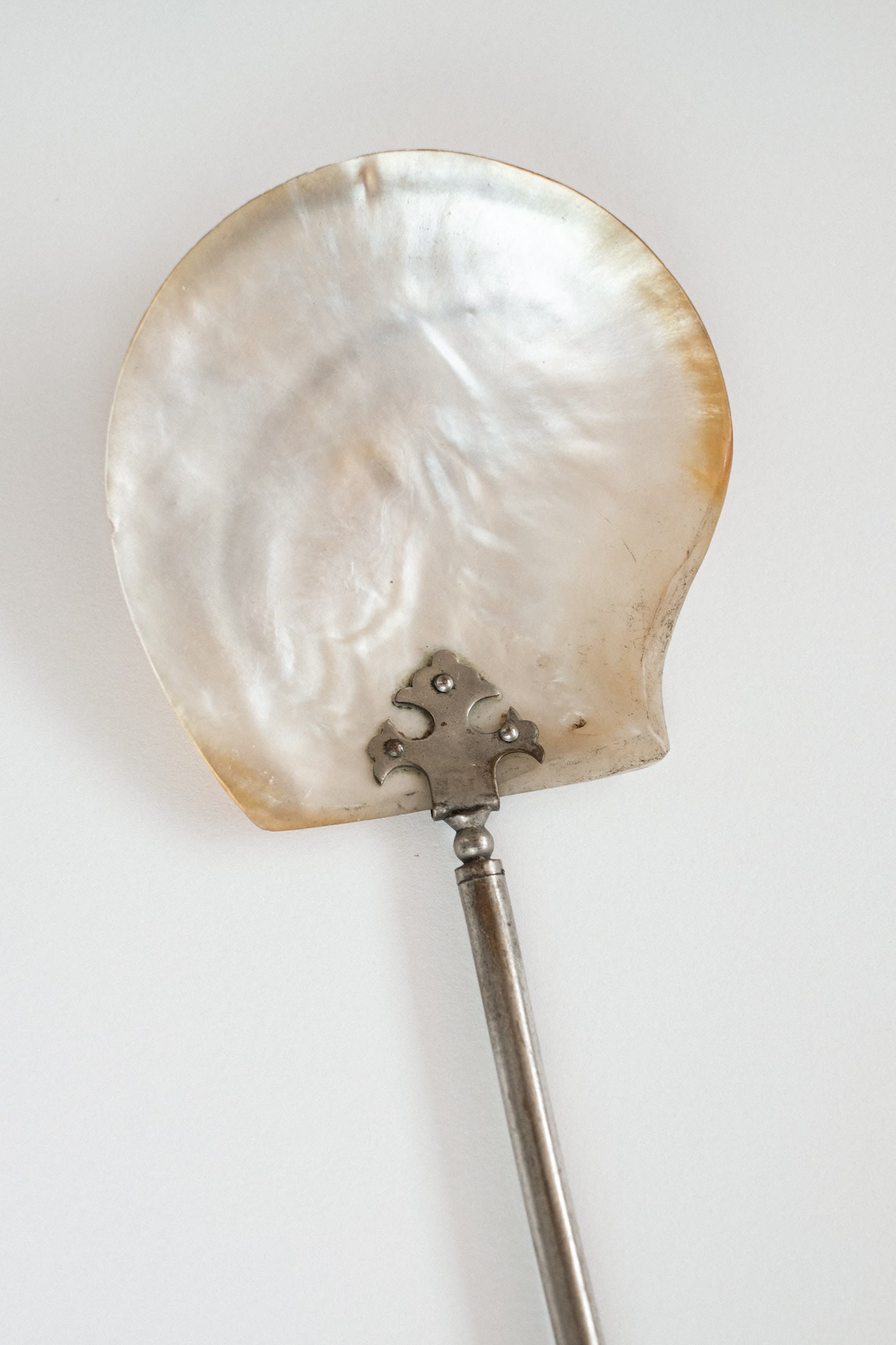 Mother-of-Pearl Serving Spoon — lifestyle setting