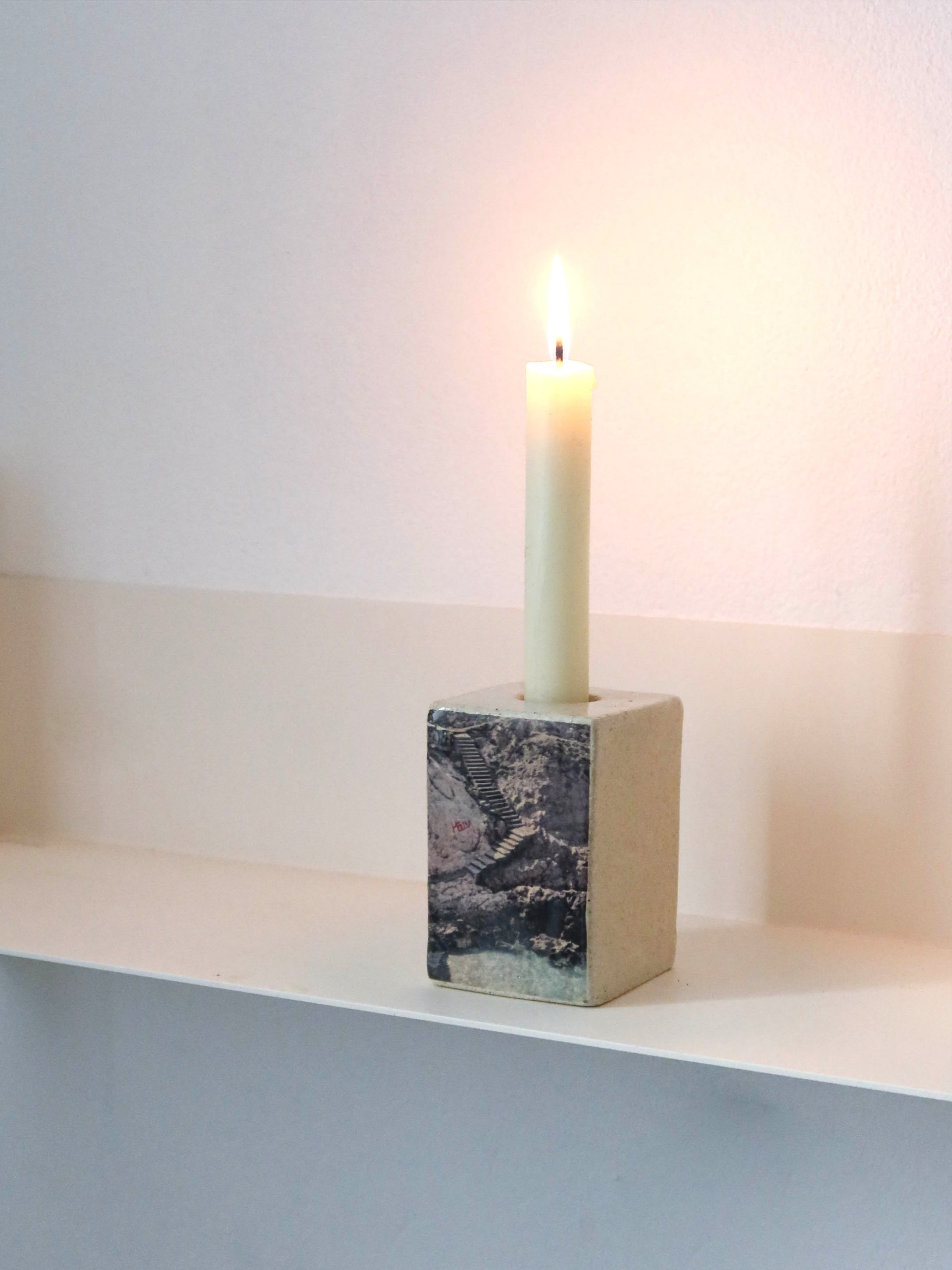 Photographic Candle Holder - Marseille Calanque — alternate view
