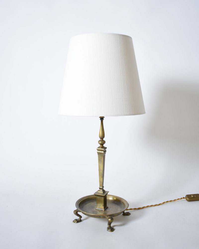 Quadripod lion paws bronze lamp, 1960s by Barracuda Interiors | The Oblist