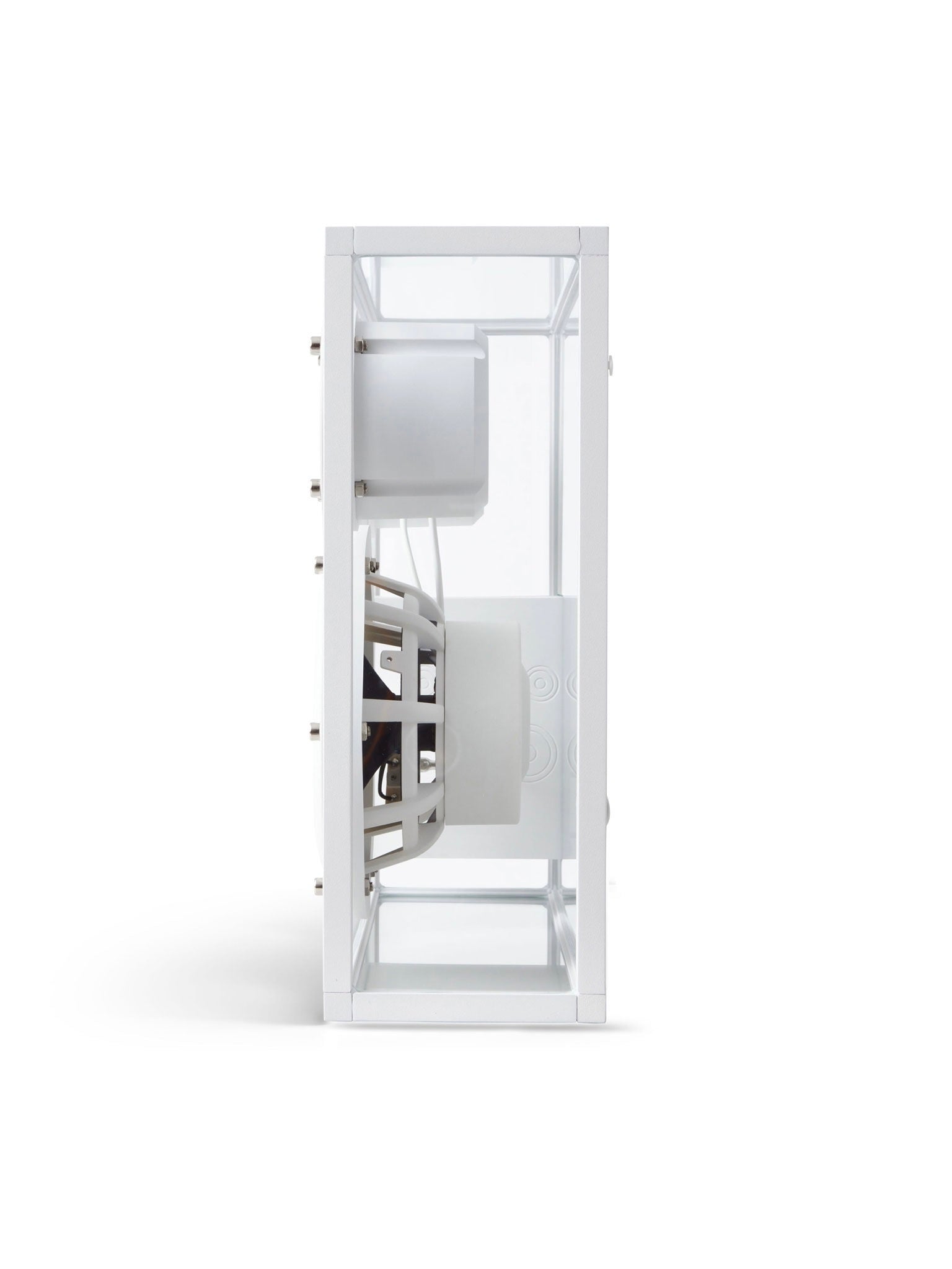 Transparent Speaker White - Bluetooth — side view highlighting transparent casing